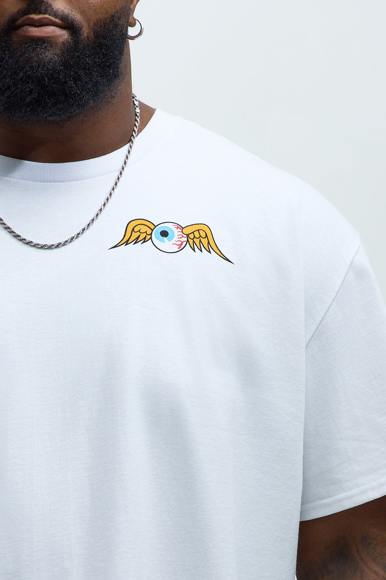 Von Dutch Flying Eyeball Short Sleeve Tee - White