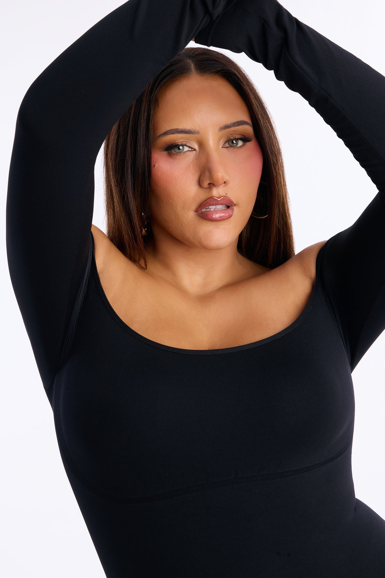 Off The Shoulder Shapewear Bodysuit - Black