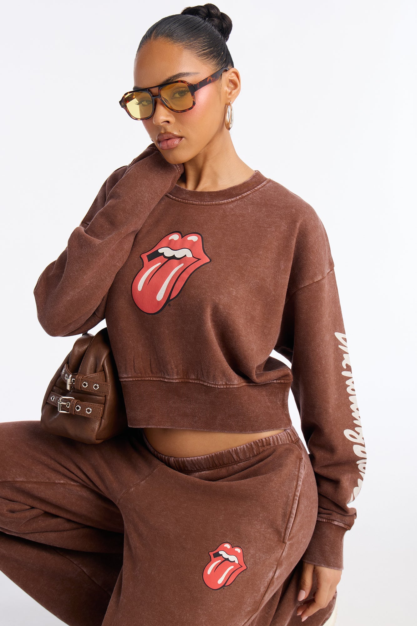 The Rolling Stones Washed Pant - Brown