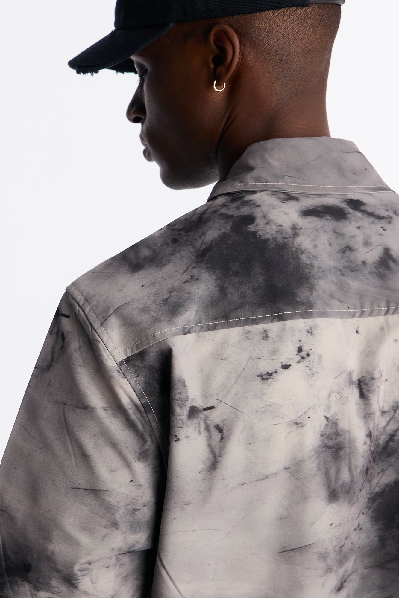 Smokey Zip Polo - Grey
