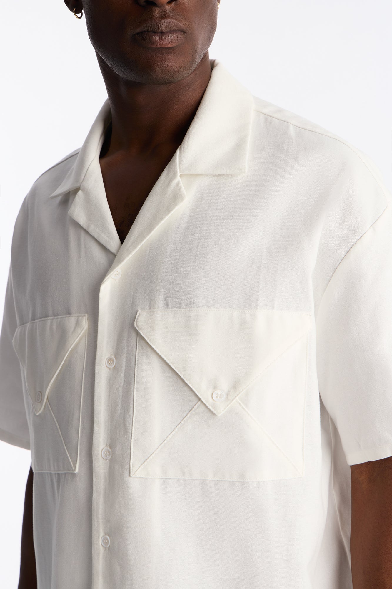 Return To Sender Button Up Shirt - White
