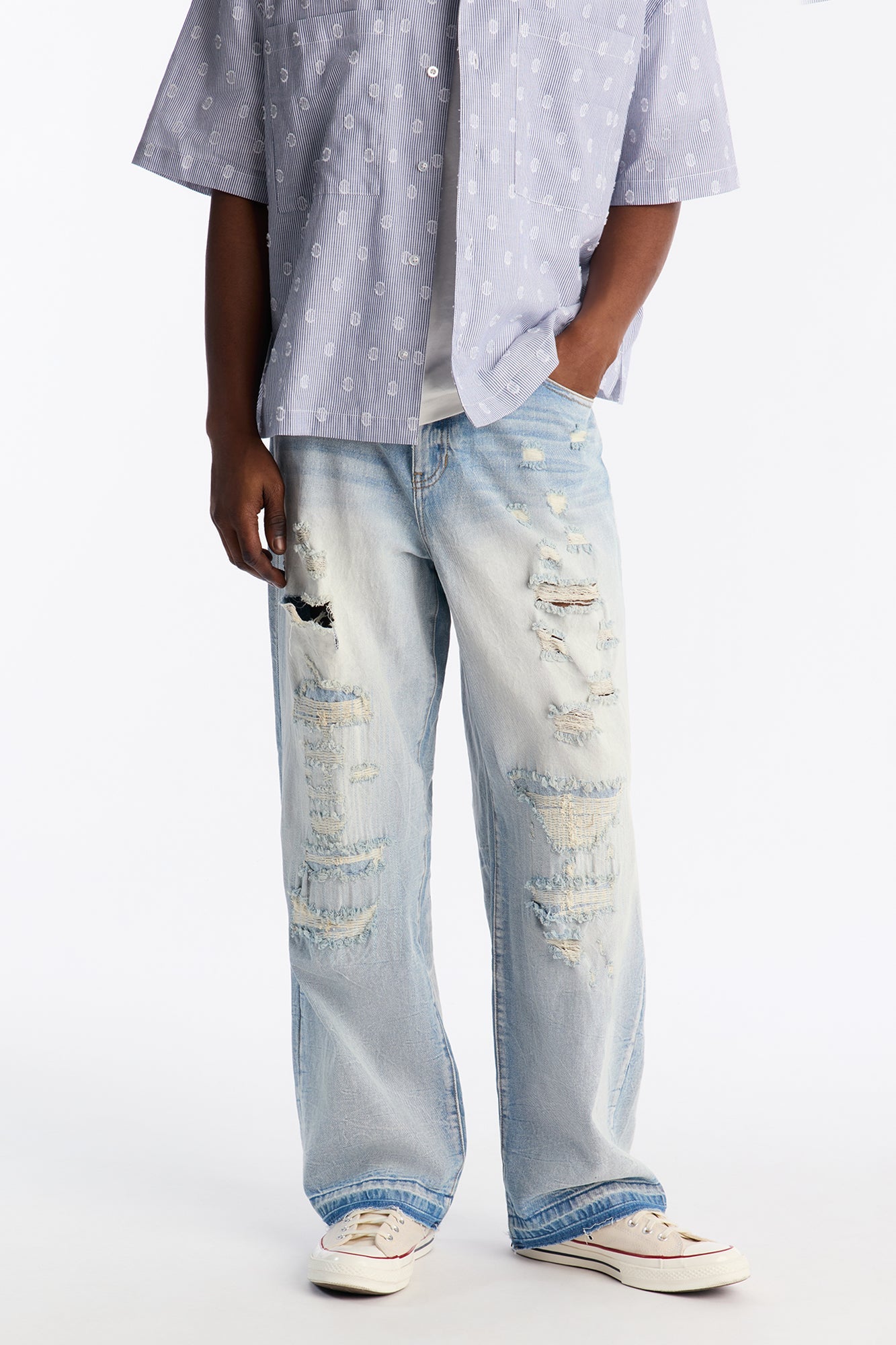 Undercover Baggy Jean - Medium Blue Wash