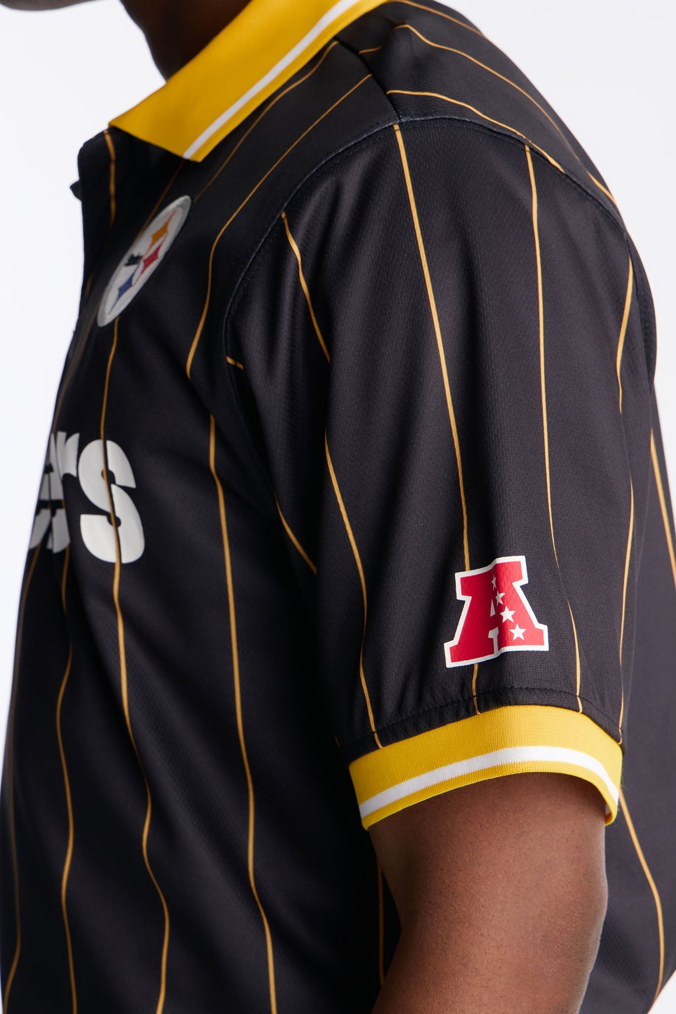 Steelers Soccer Polo - Black