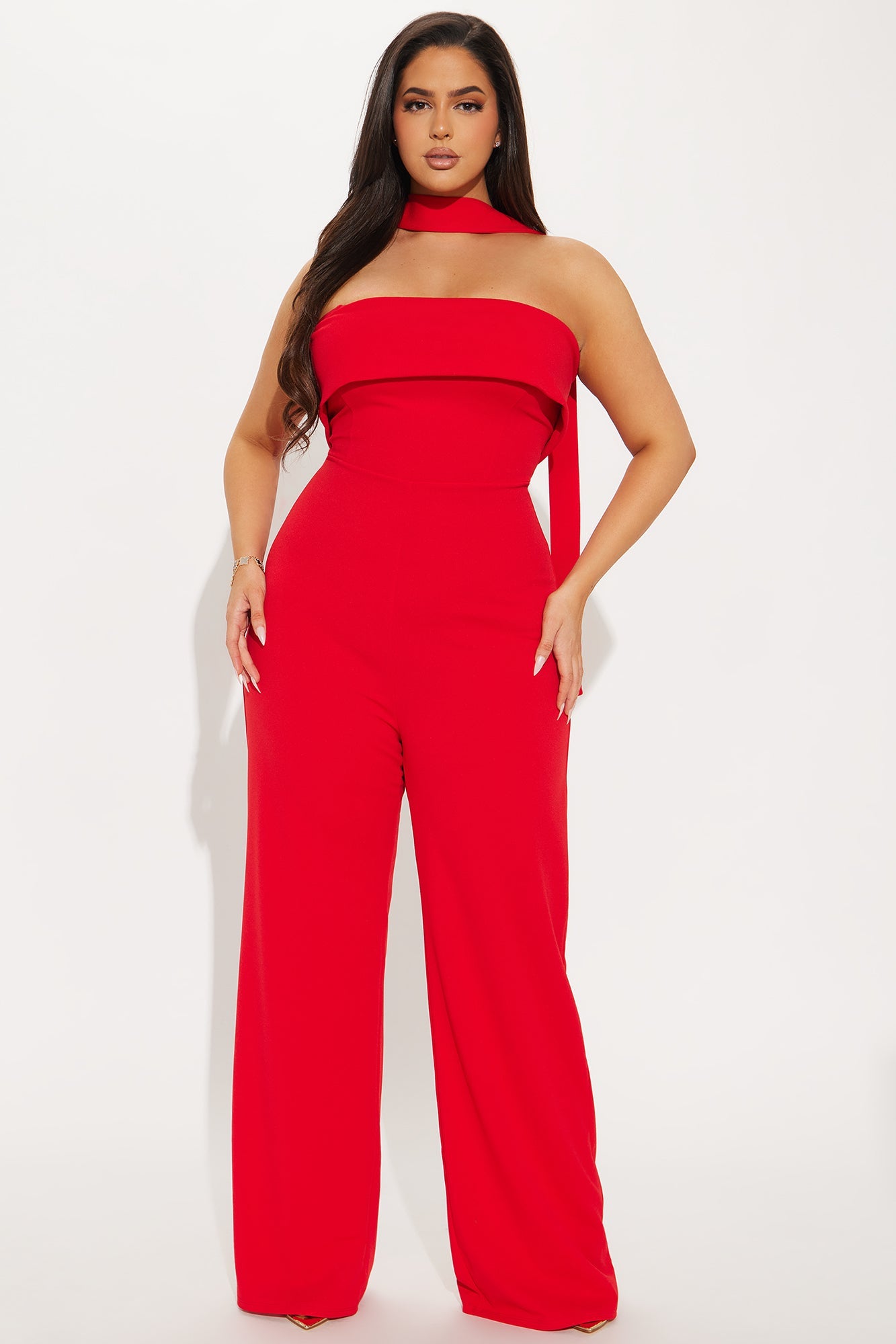 Red Carpet Jumpsuit - Red