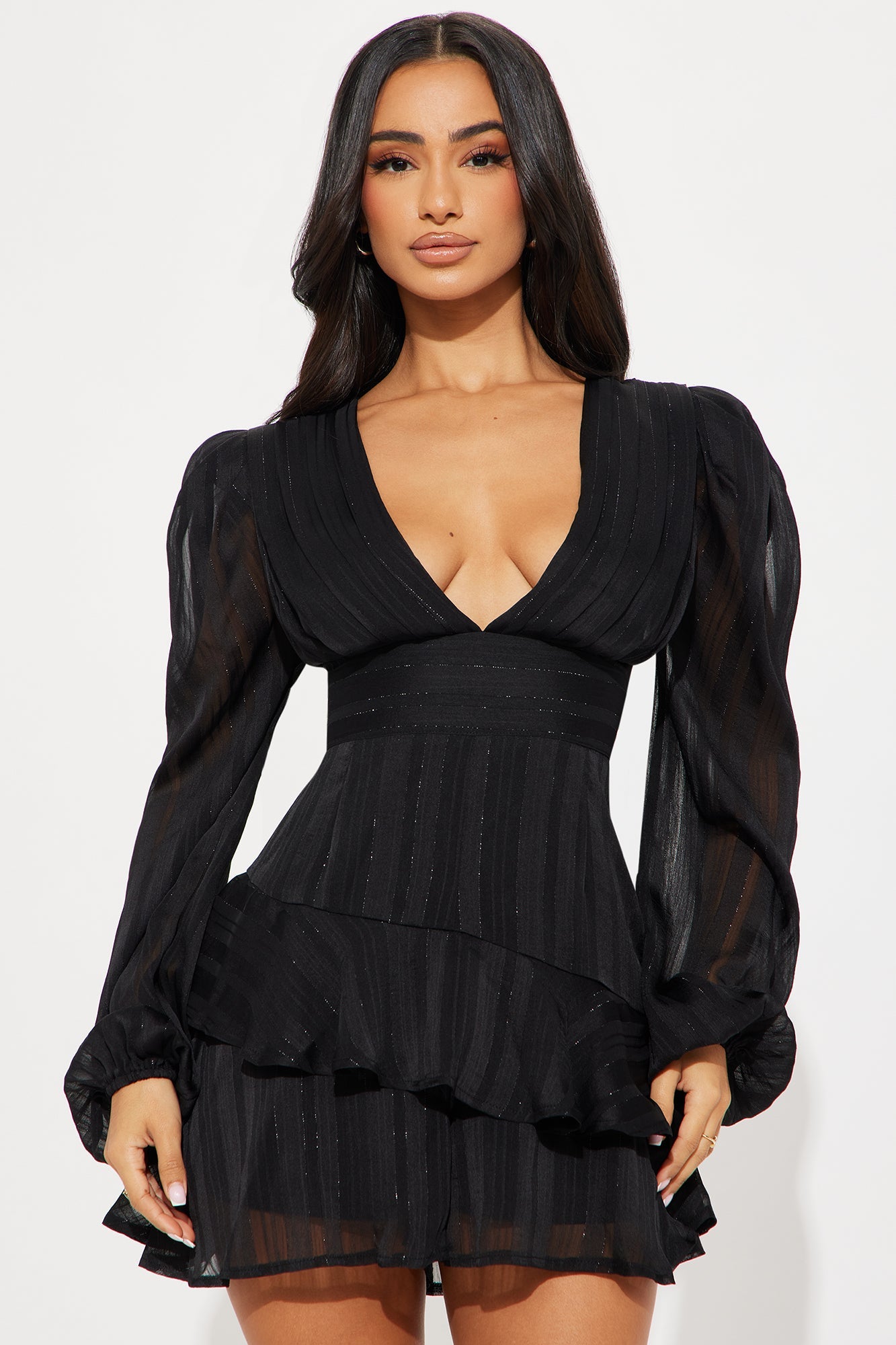 Very Demure Satin Romper - Black