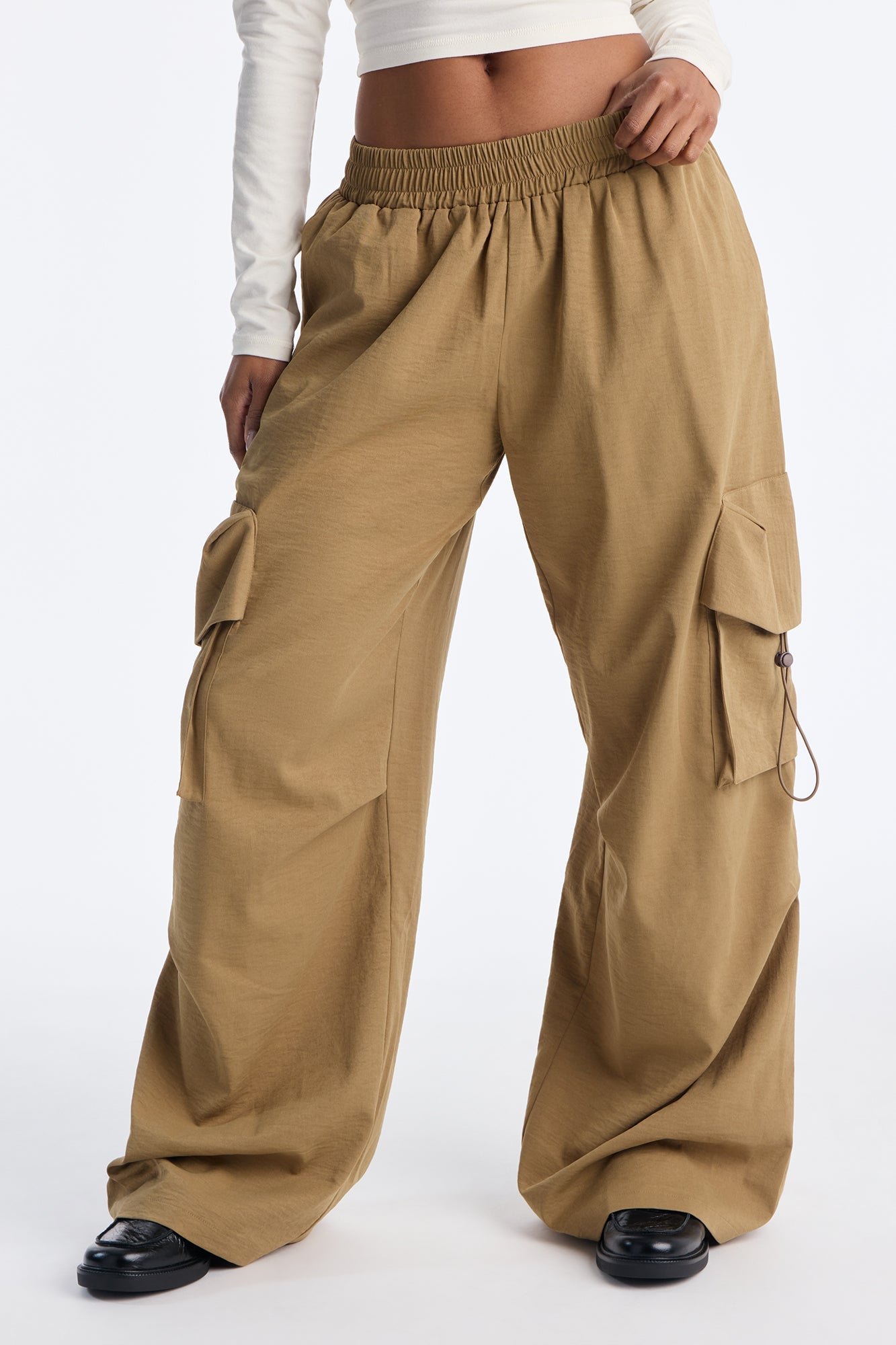 Coffee Break Wide Leg Pant 32″ - Olive