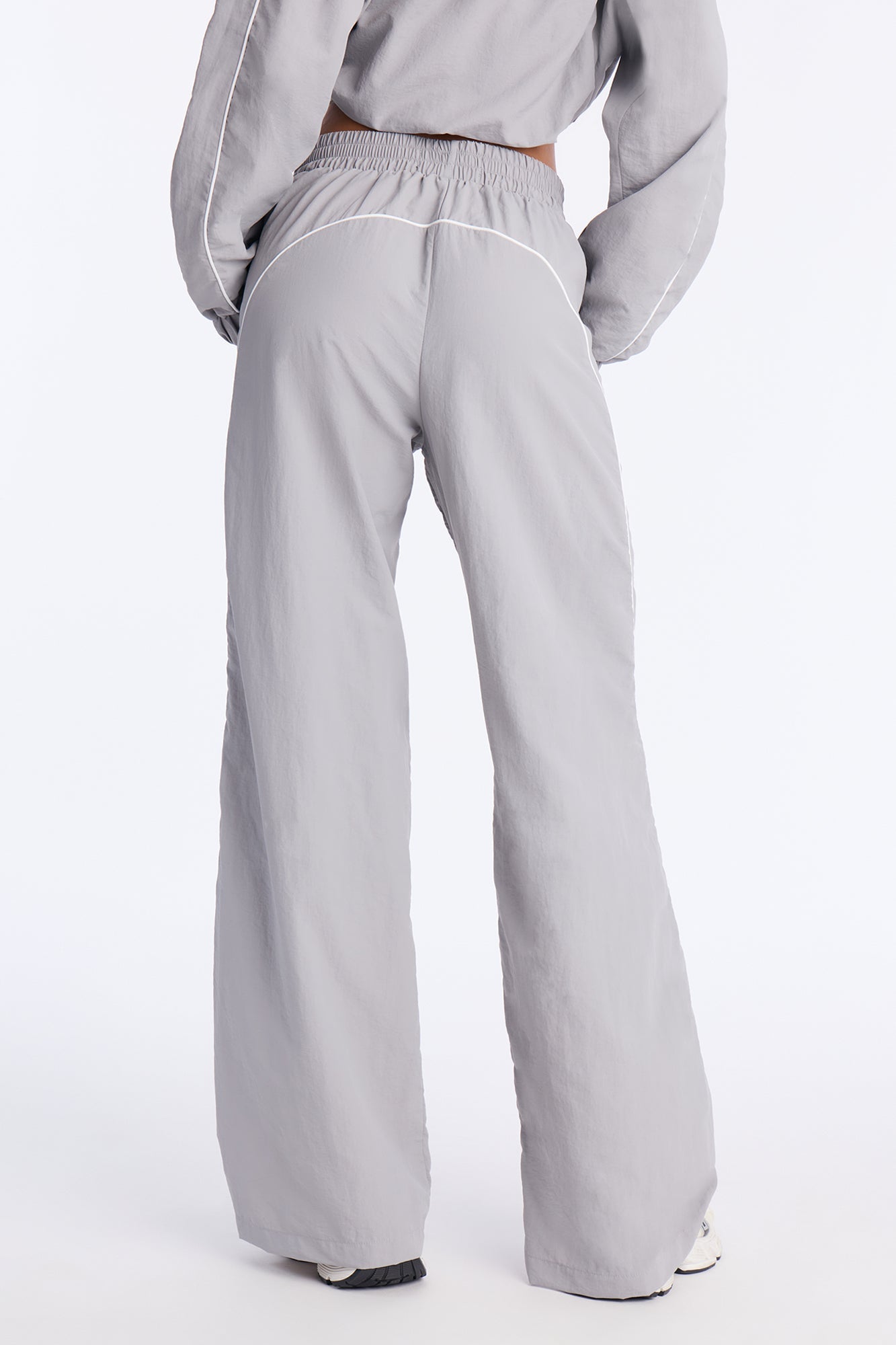 Around The Track Windbreaker Track Pants - Grey/combo