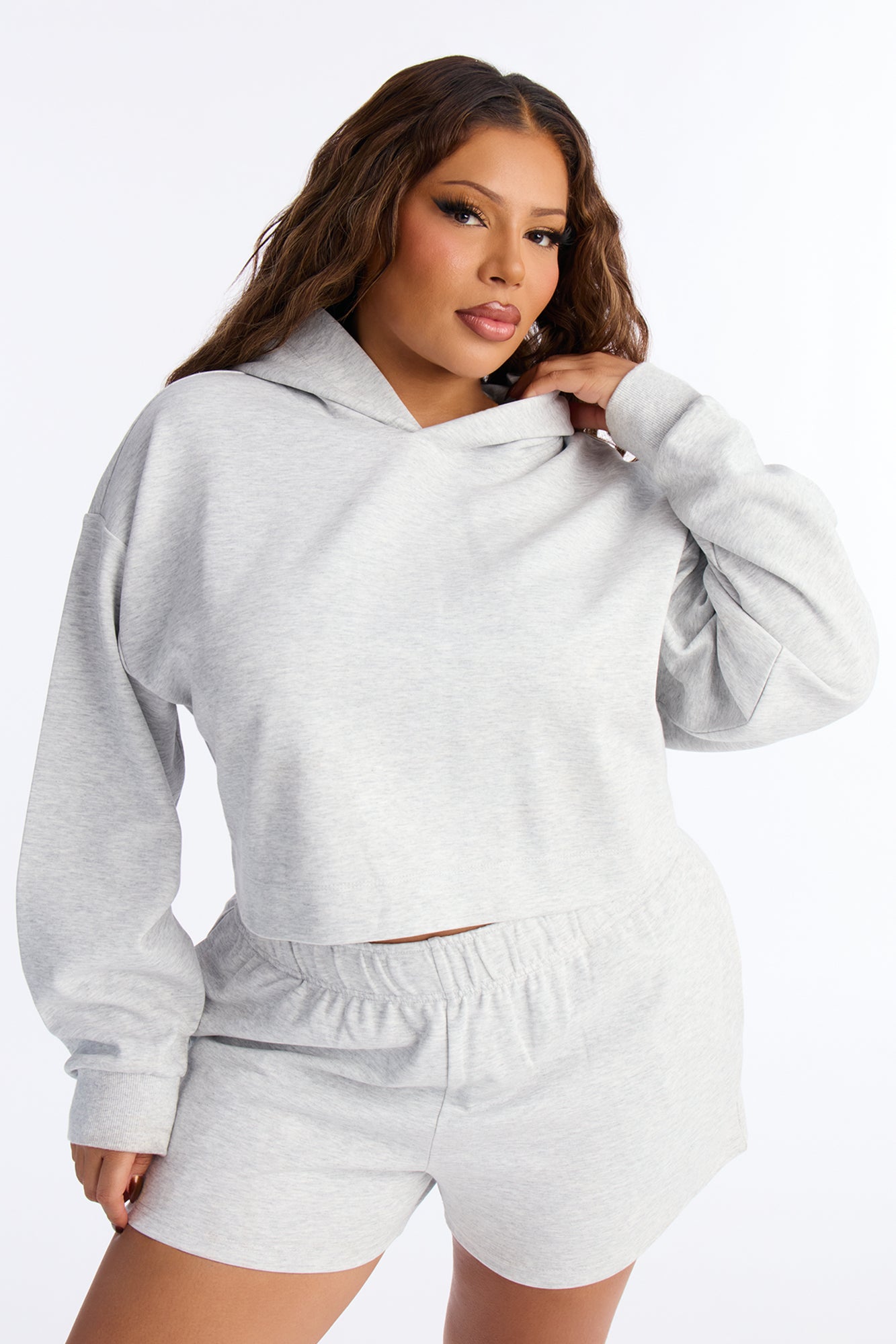 Kenya Sweatshirt Hoodie - Heather Grey