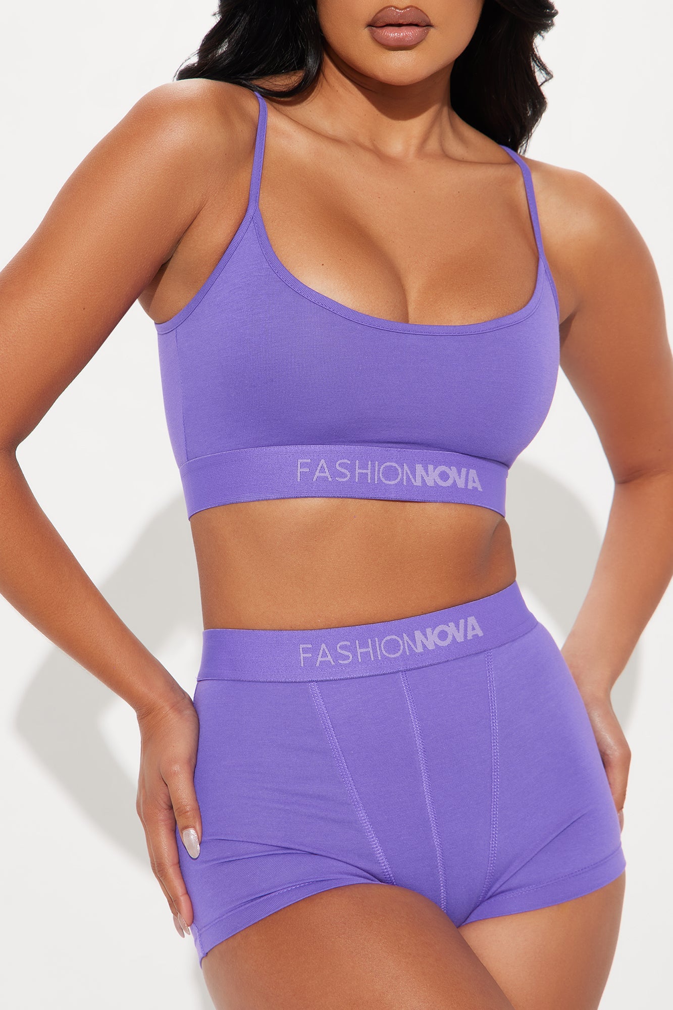 FN Mood Cami And Boxer Set - Purple