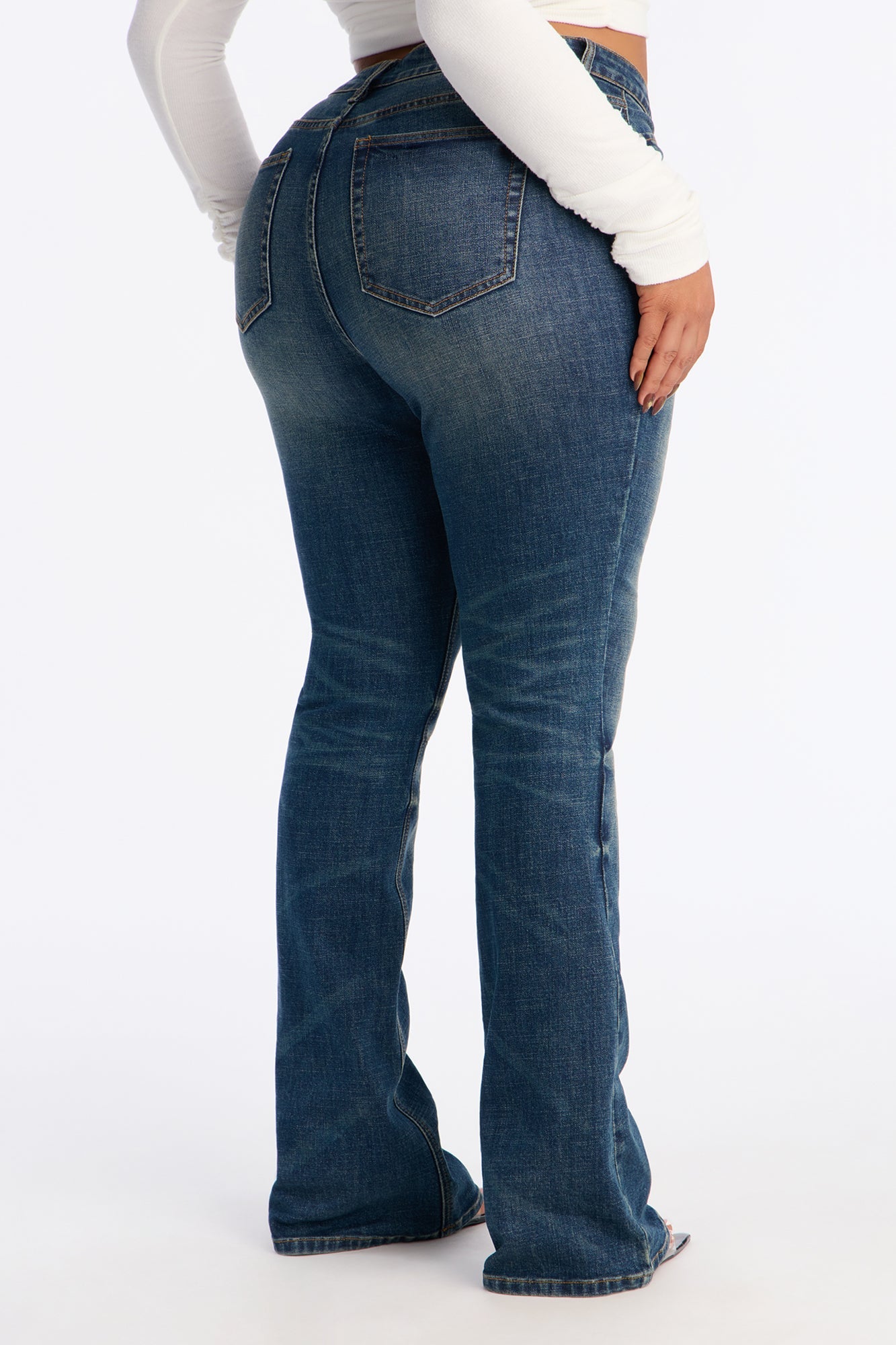 My Vibe Mid Rise Stretch Bootcut Jeans - Vintage Wash