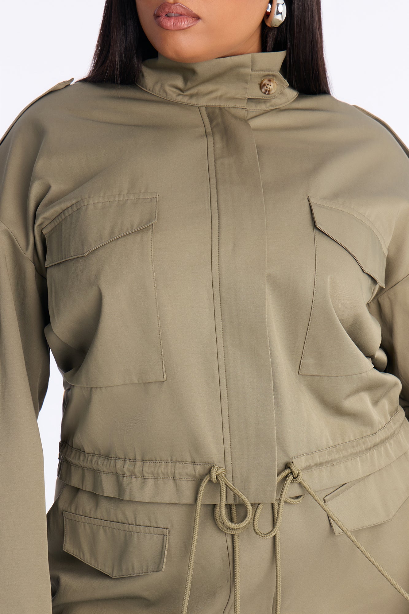 Samara Jacket Mini Skirt Set - Olive
