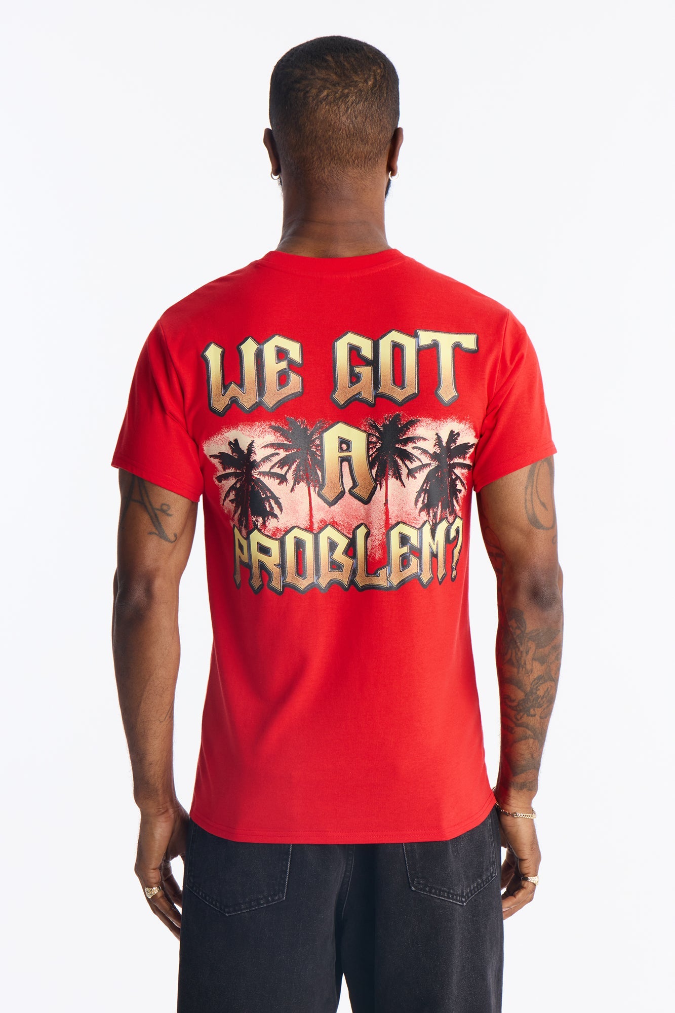 Boyz N The Hood Doughboy Embroidered Short Sleeve Tee - Red