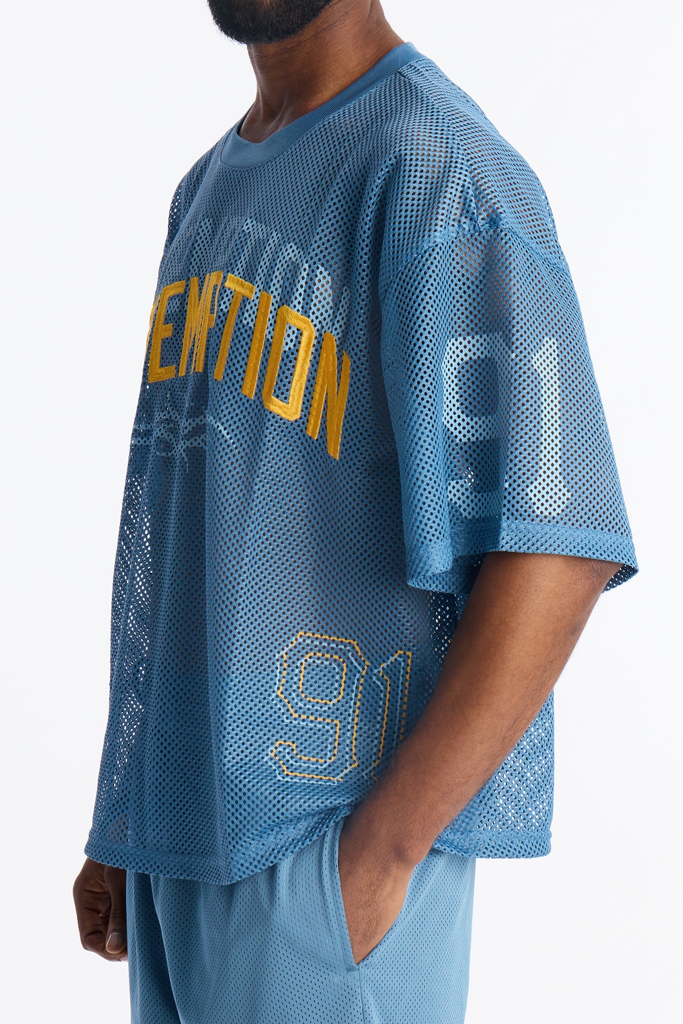 Redemption Legacy Mesh Crewneck - Blue