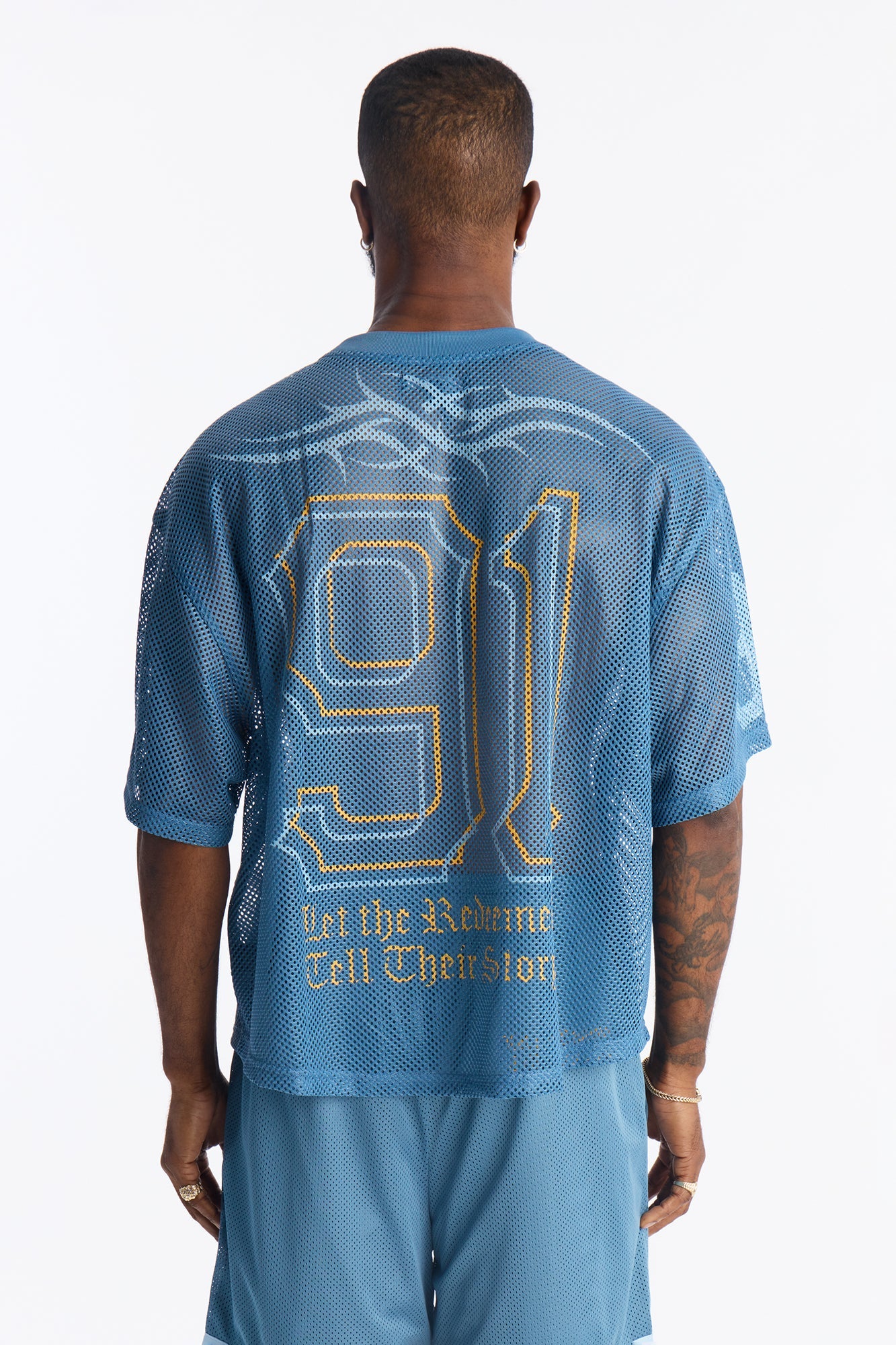 Redemption Legacy Mesh Crewneck - Blue