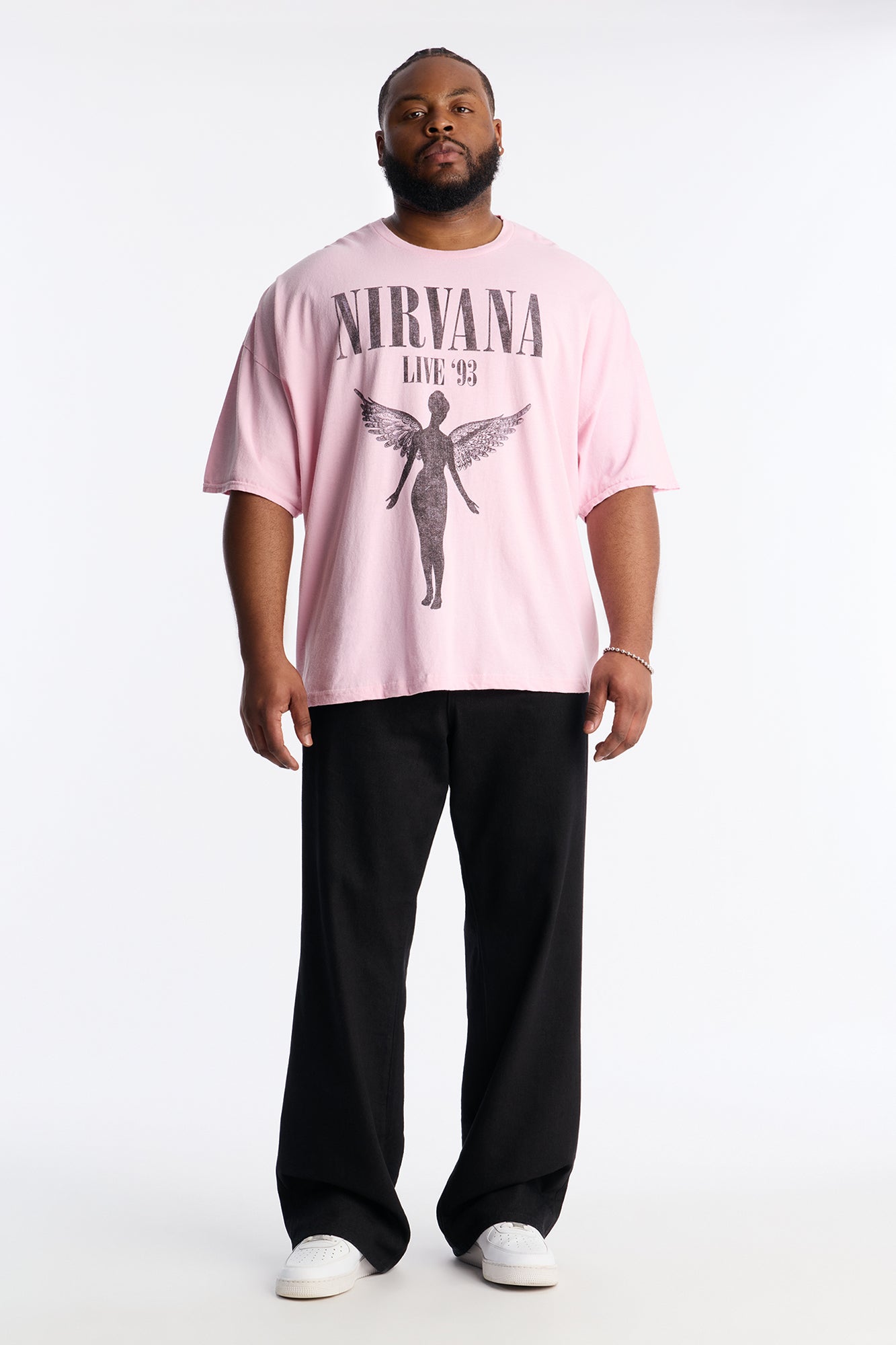 Nirvana In Utero Revival Short Sleeve Tee - Pink