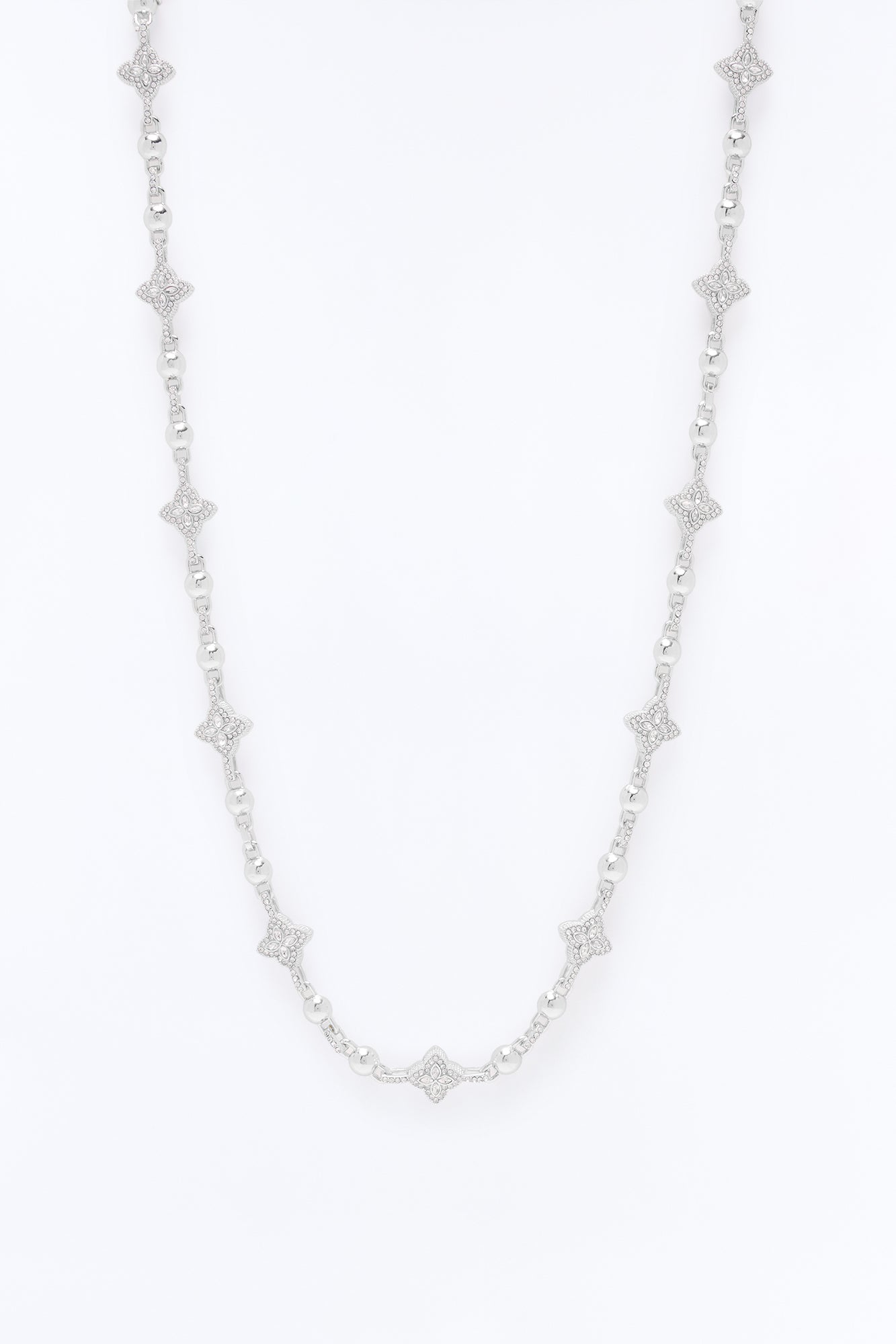 Bloom Link Necklace - Silver