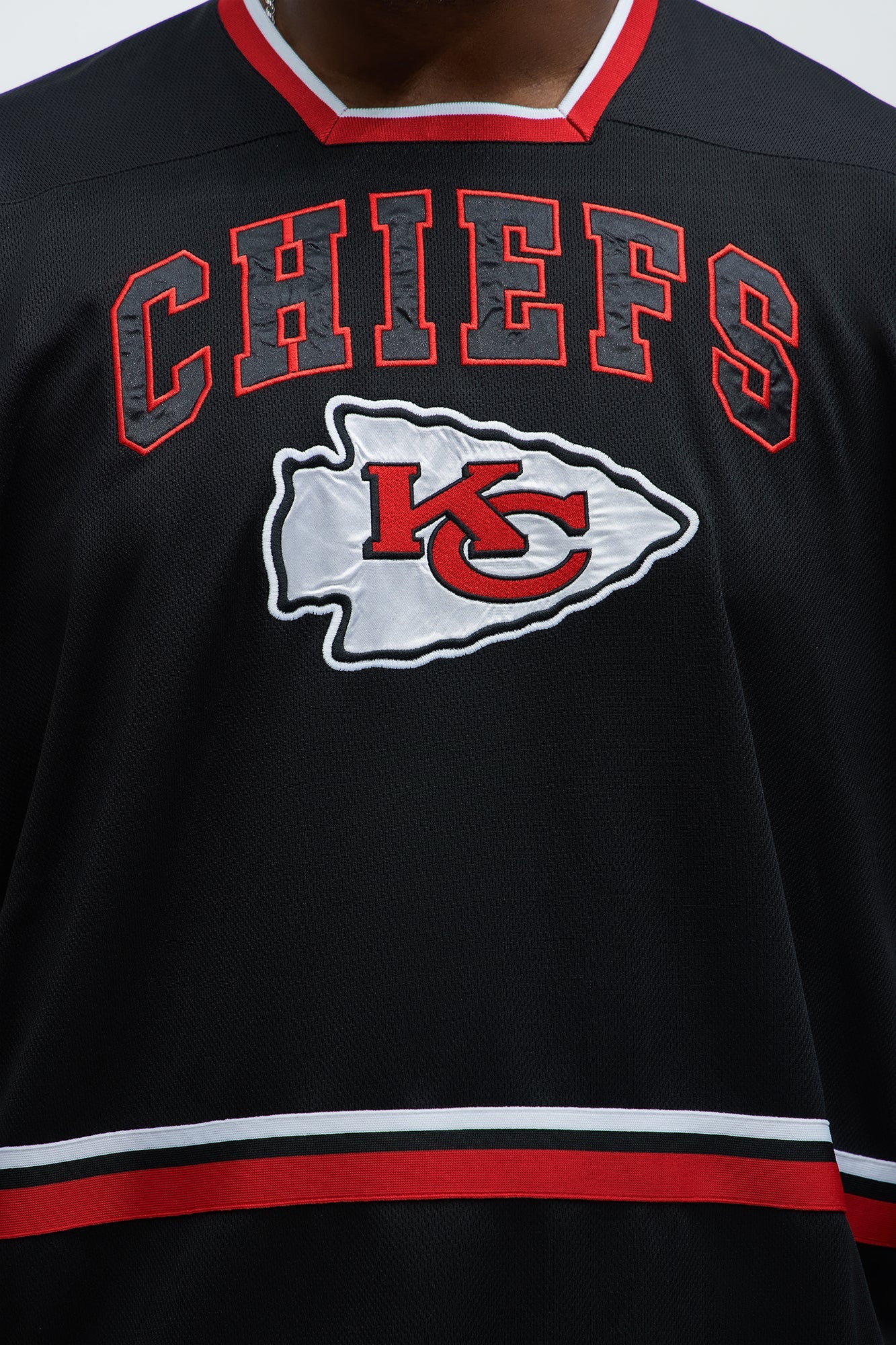 Chiefs Hat Trick Hockey Top - Black/Red
