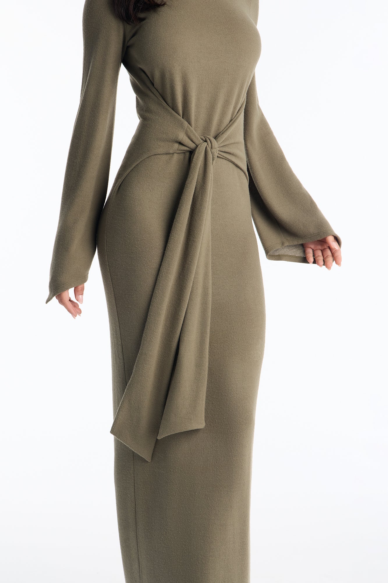 Tabitha Sweater Maxi Dress - Olive