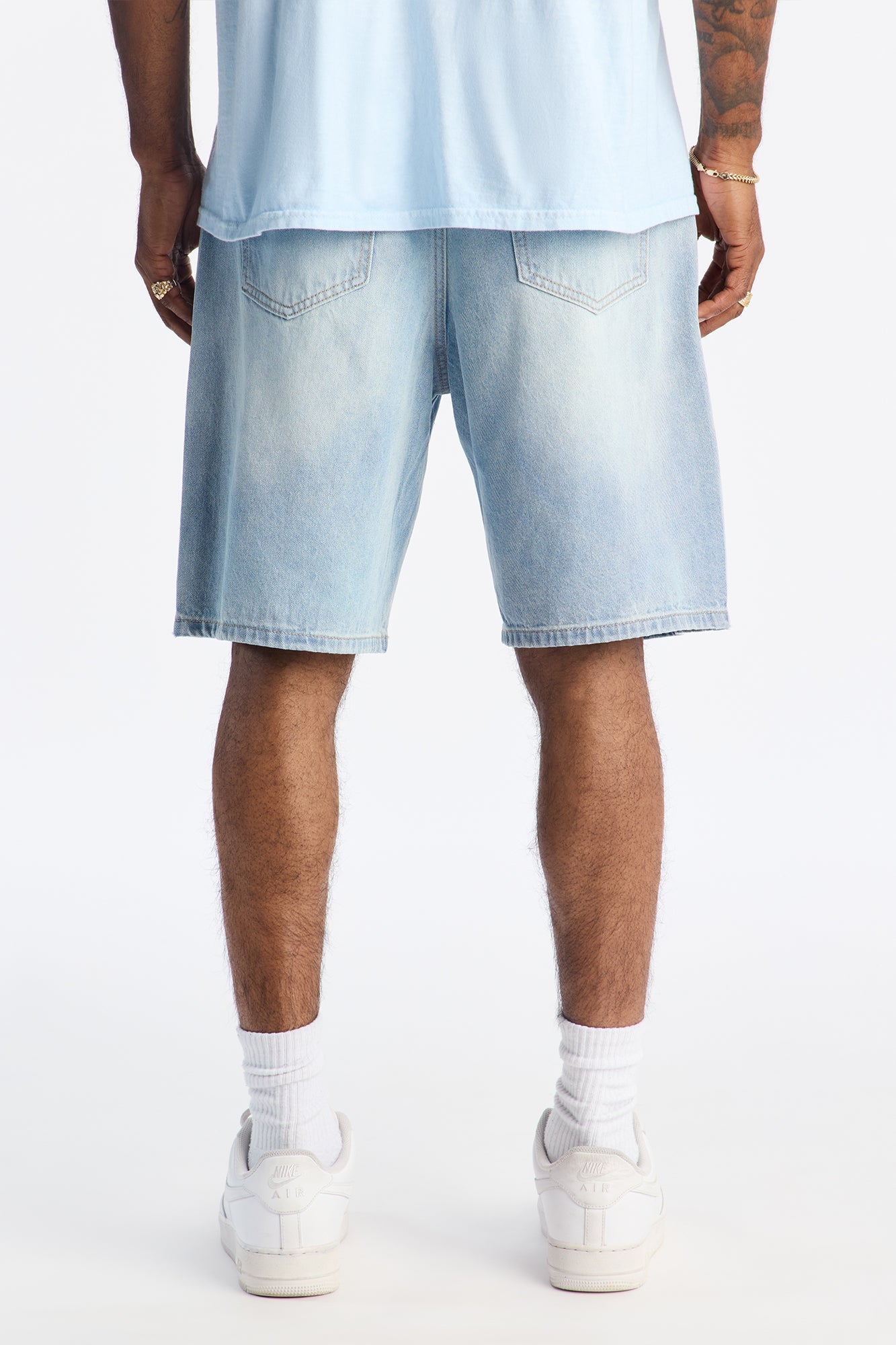 Relaxed Sunflare Denim Short - Light Wash