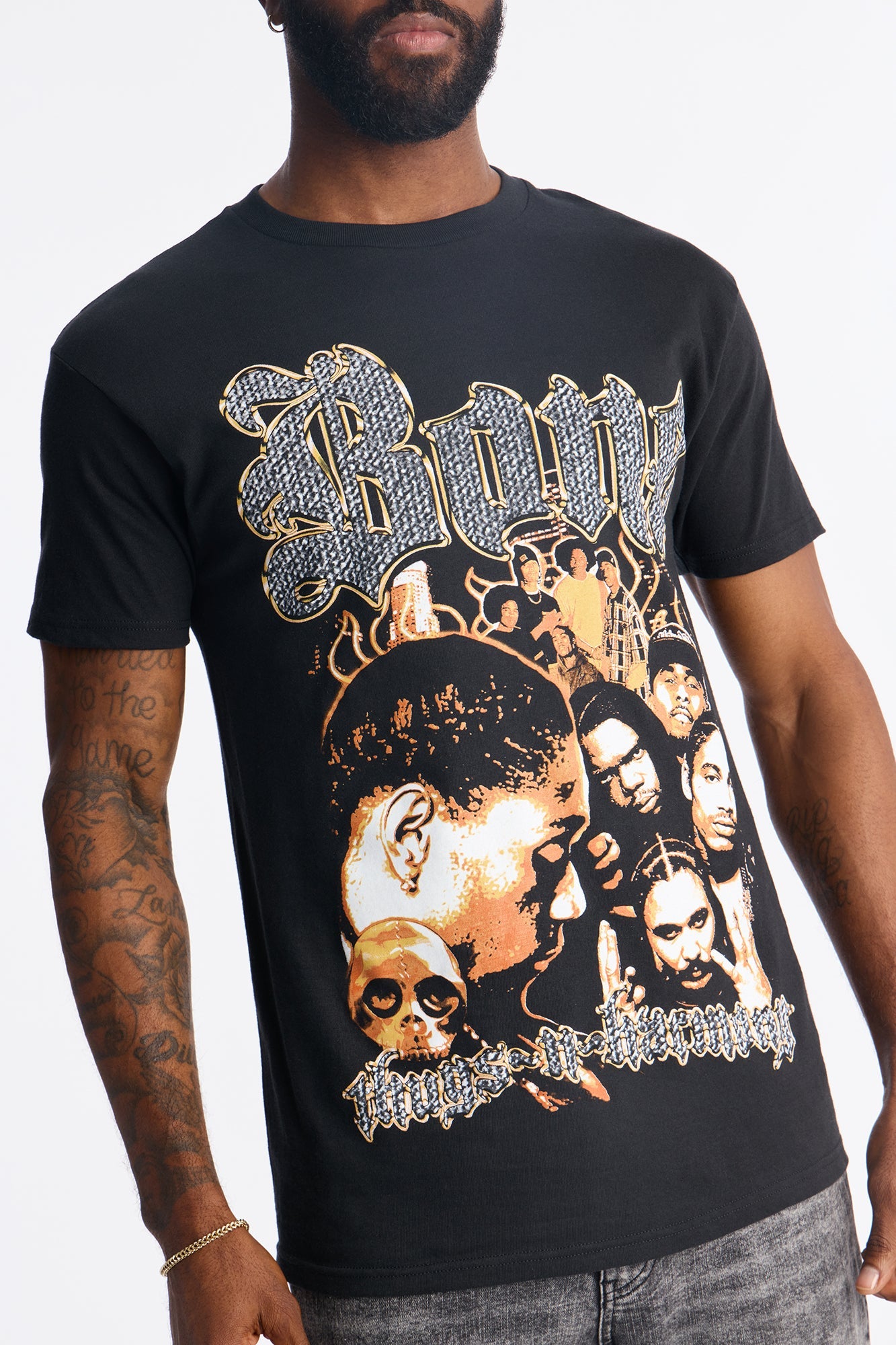 Bone Thugs N Harmony Throwback Short Sleeve Shirt - Black