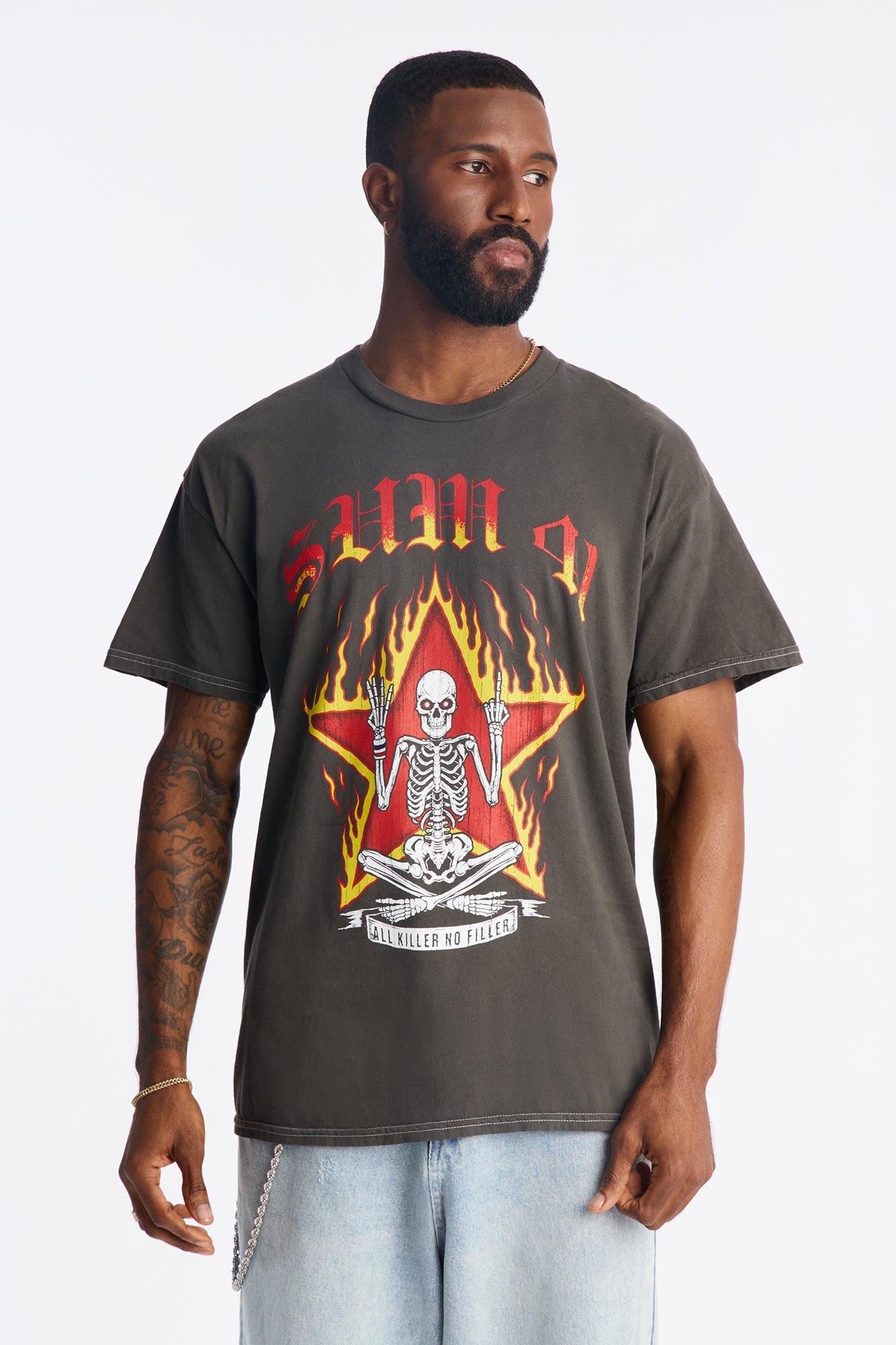 Sum 41 No Filler Short Sleeve Tee - Black