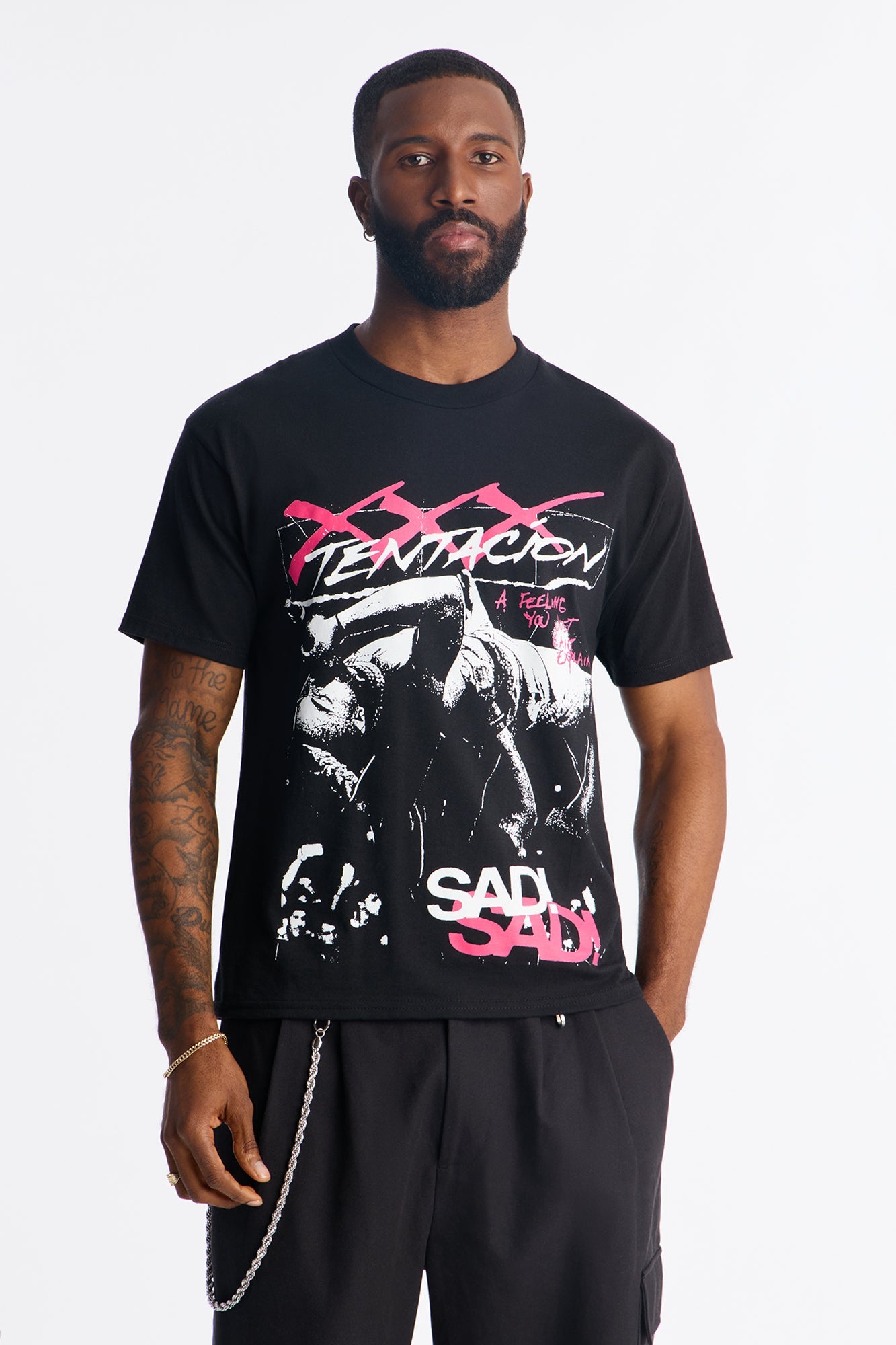 XXXTentacion SAD Short Sleeve Tee - Black
