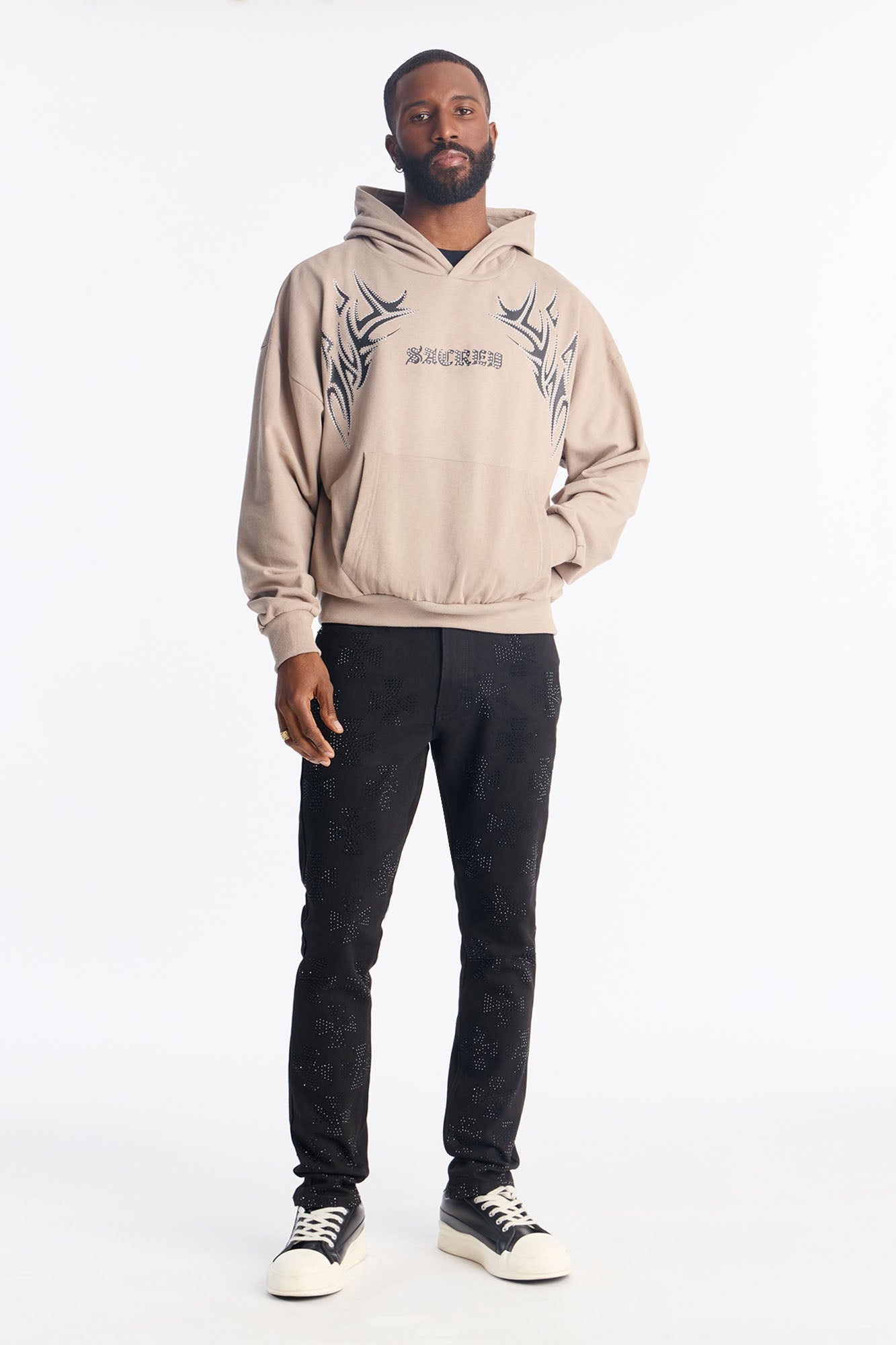 Sacred Verse Hoodie - Tan