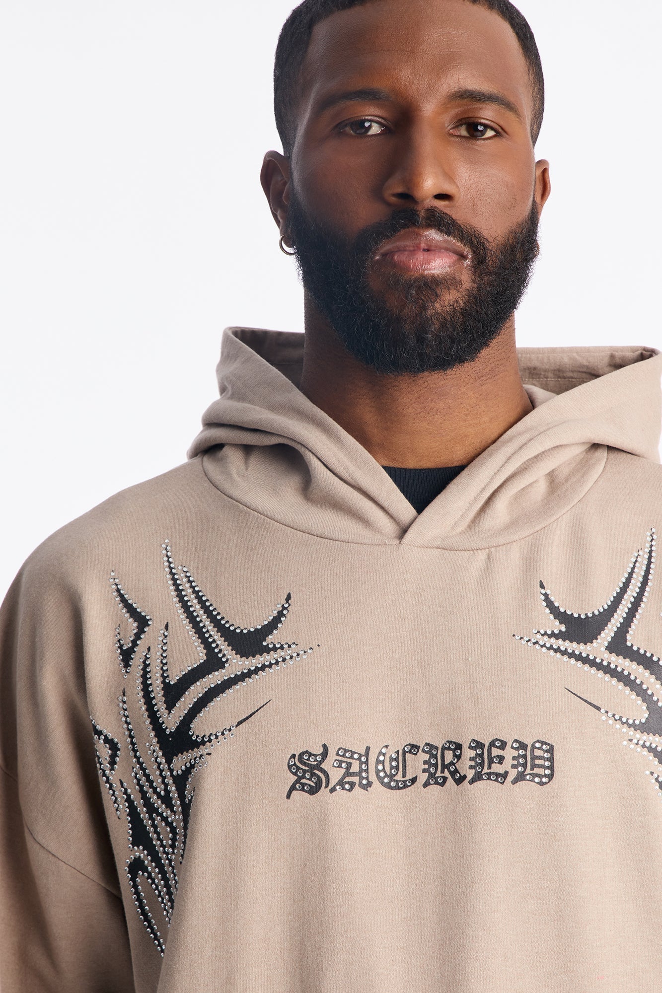 Sacred Verse Hoodie - Tan