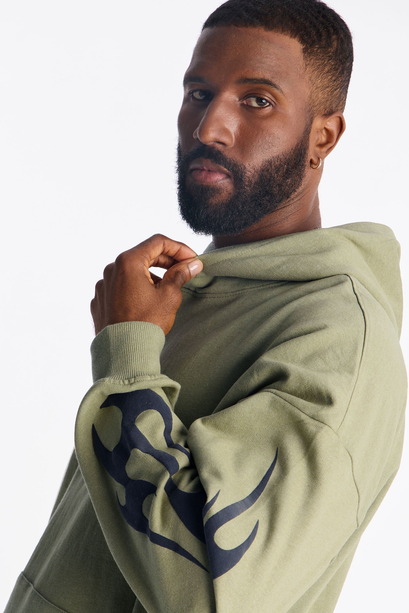 La Flame Saint Hoodie - Olive