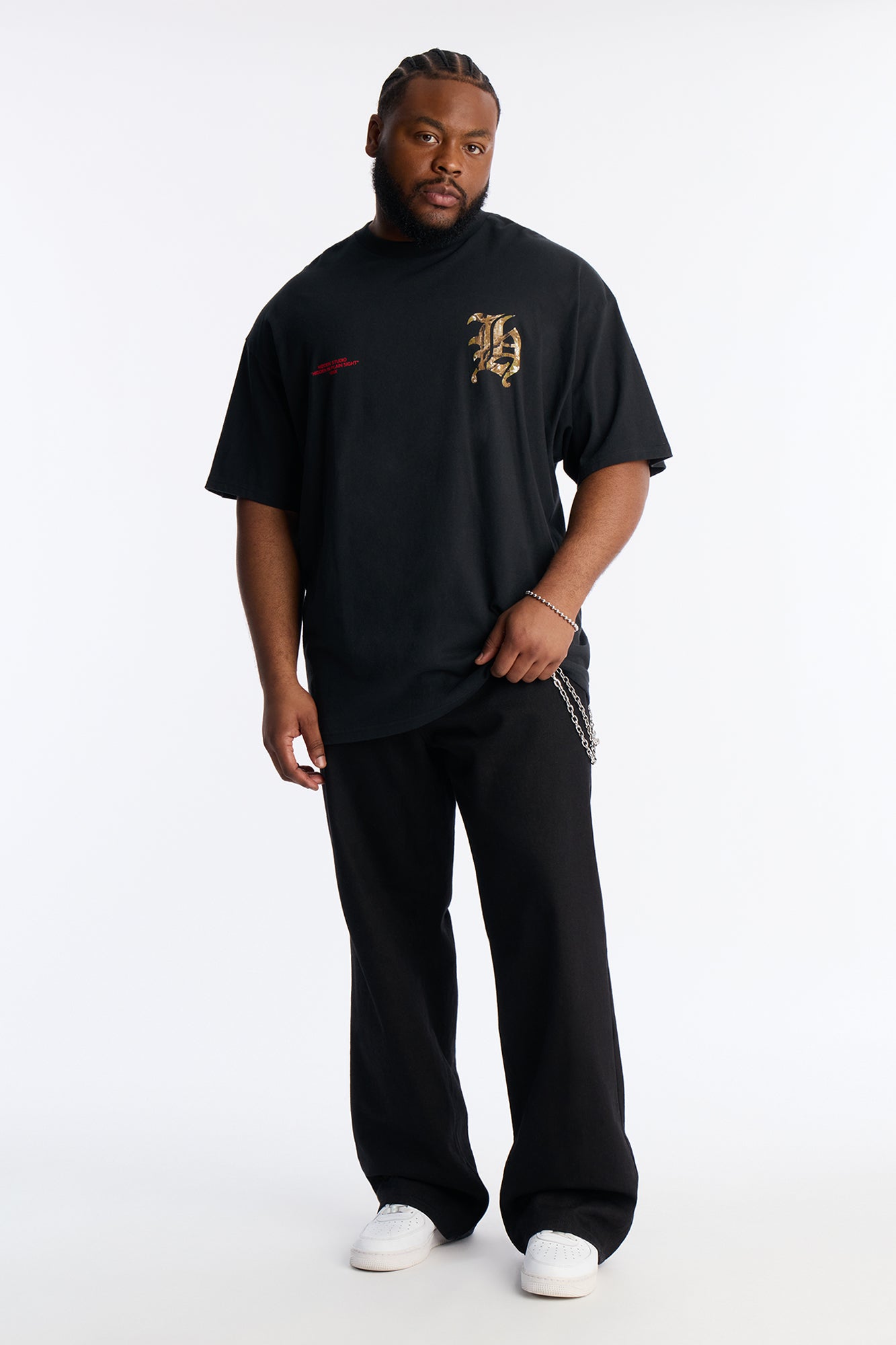 Hidden In The Leaf Short Sleeve Tee - Black
