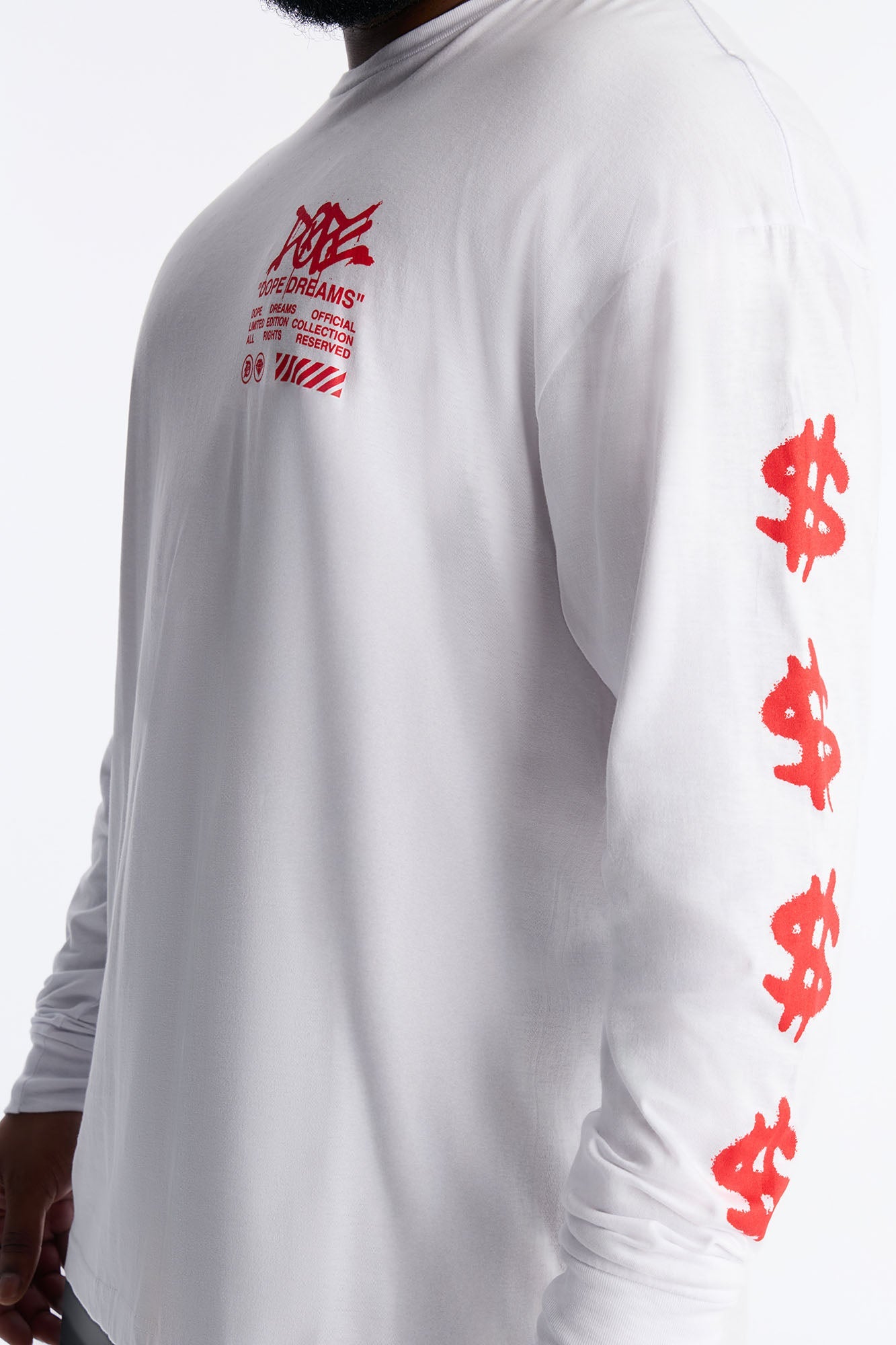 Dope Bear Activities Long Sleeve Tee - White