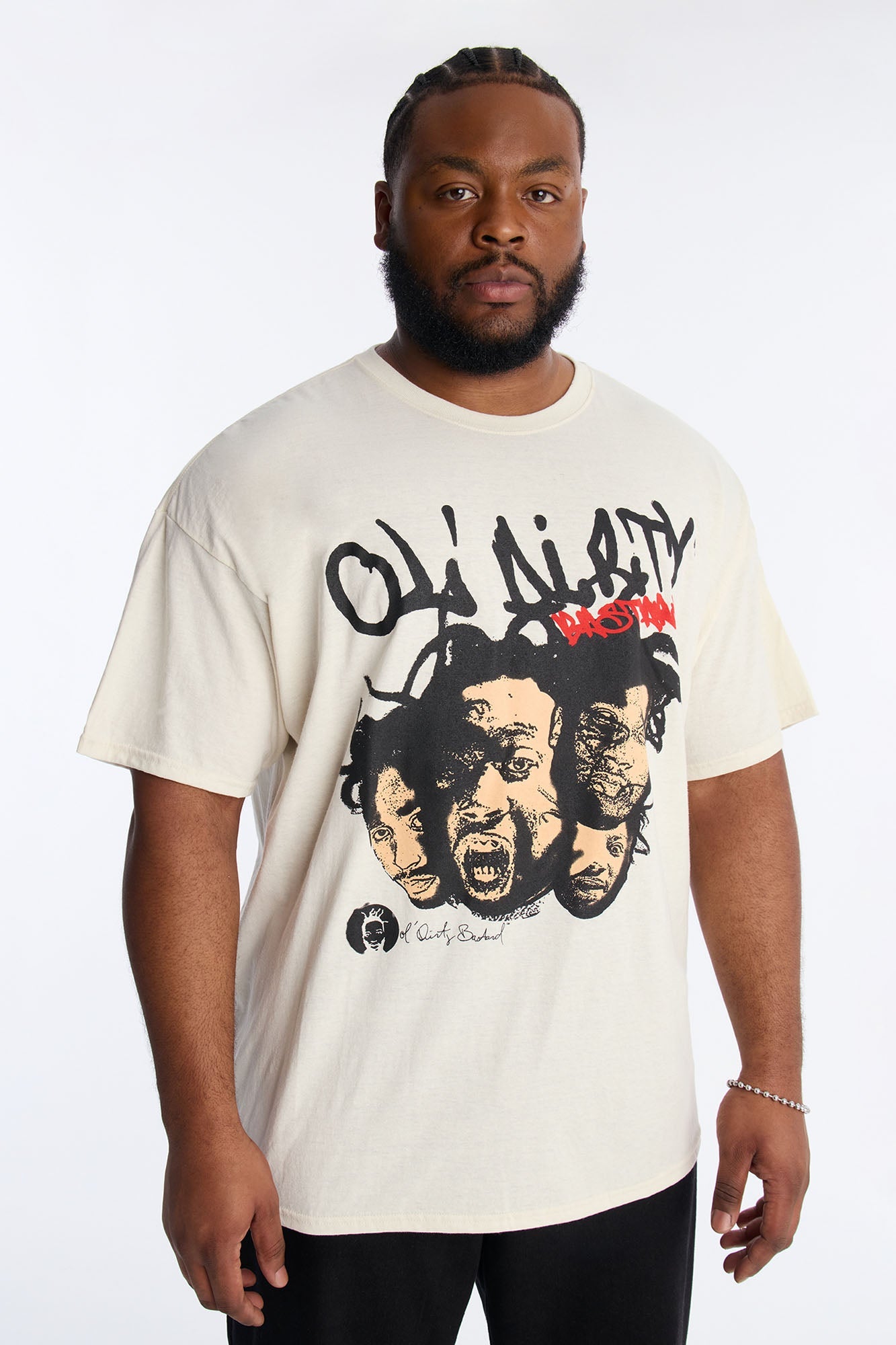 Old Dirty Bastard Phases Short Sleeve Tee - Cream