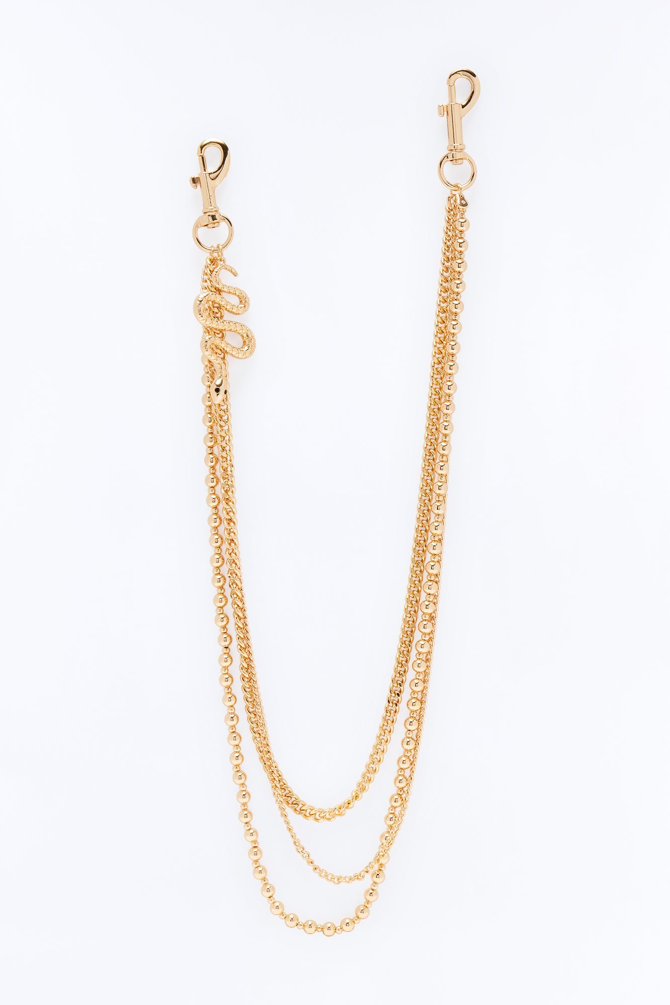 Serpent Link Pant Chain - Gold