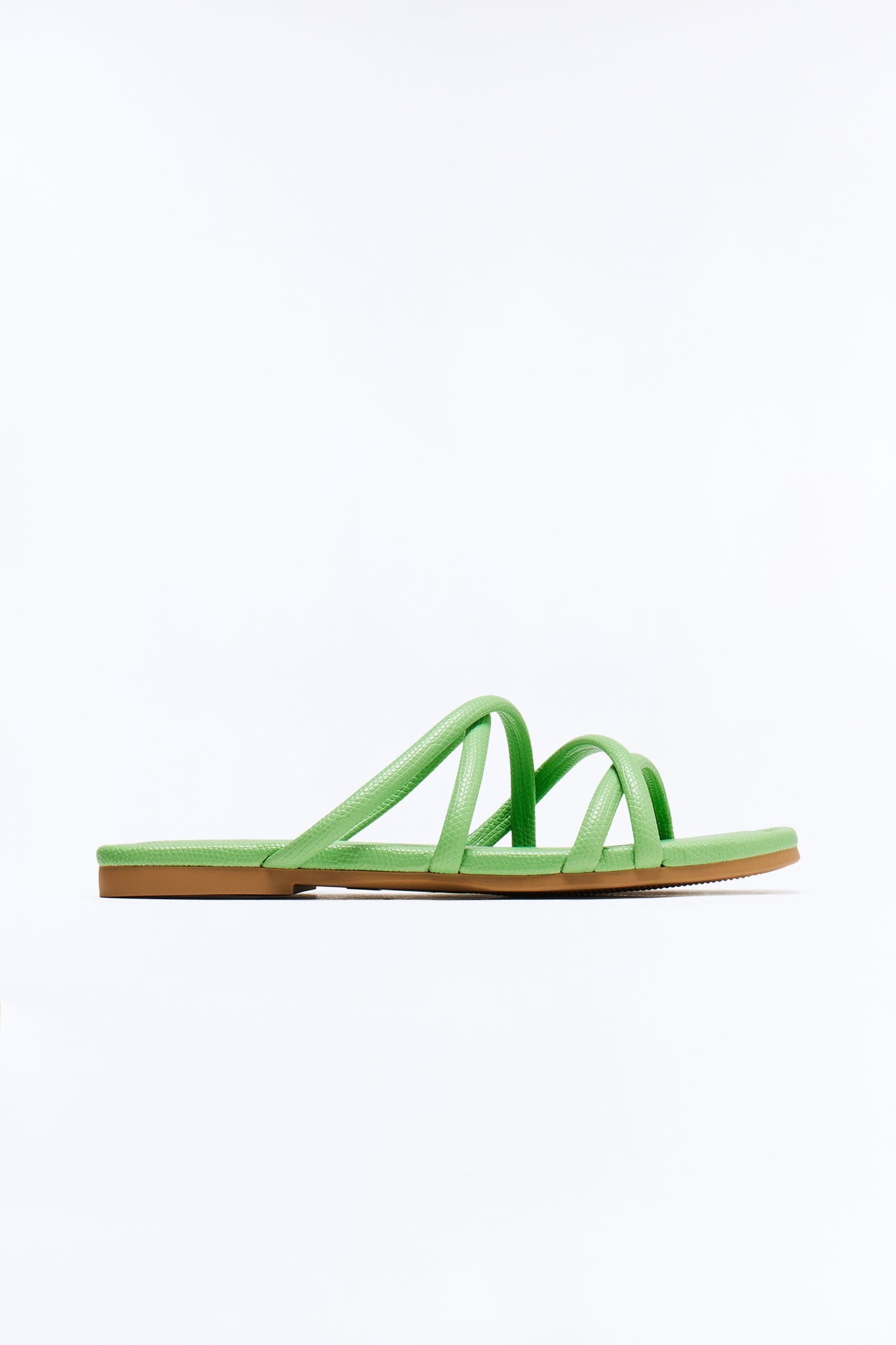 Terron Strappy Slides - Green