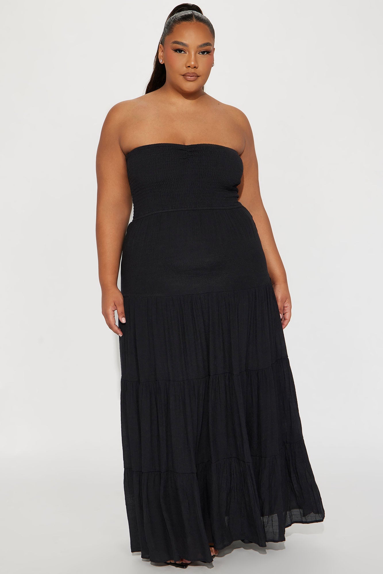 Juliette Tube Maxi Dress - Black