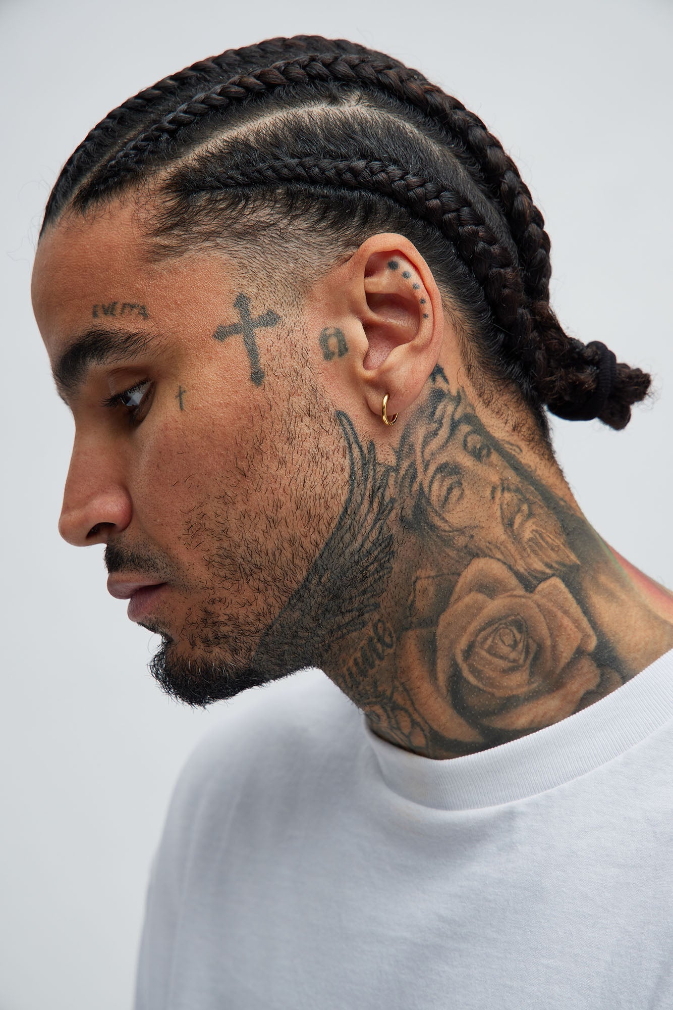 Thin Hoop Stainless Steel Earring Set - Gold