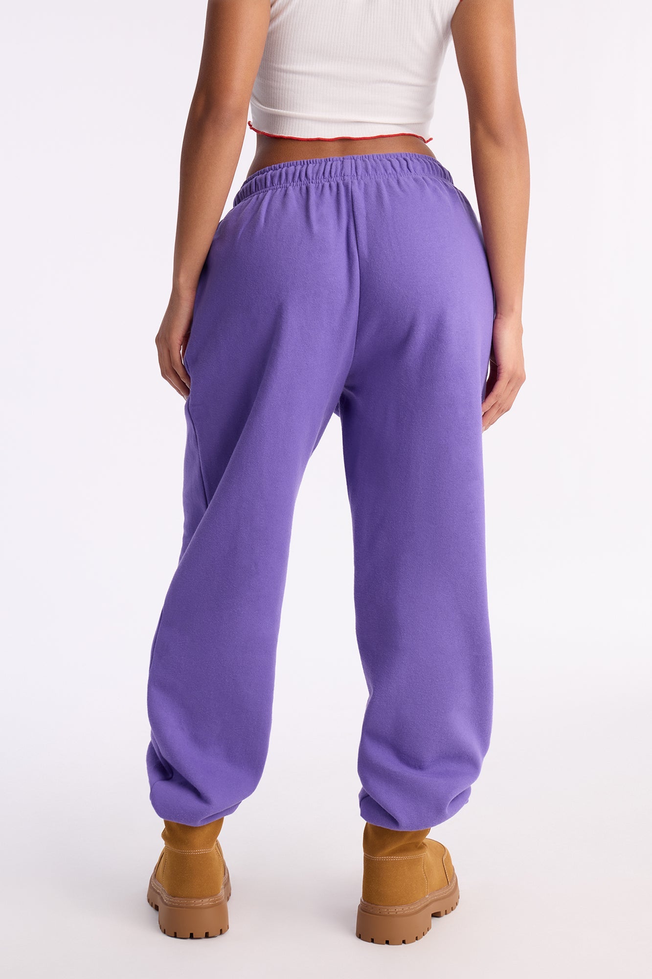 Gigi Fleece Lounge Jogger - Purple