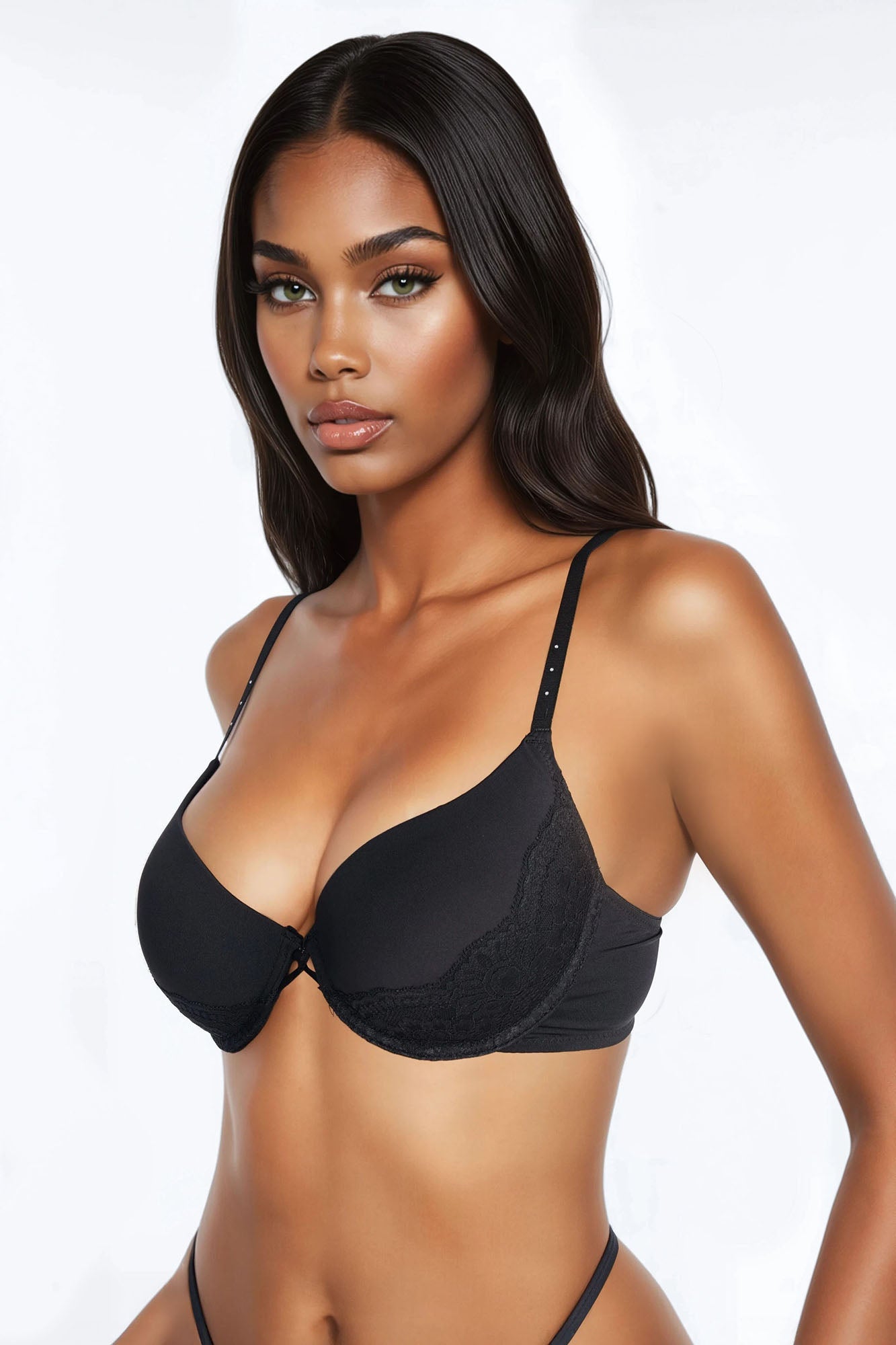 Keep It Classy Push Up Bra - Black