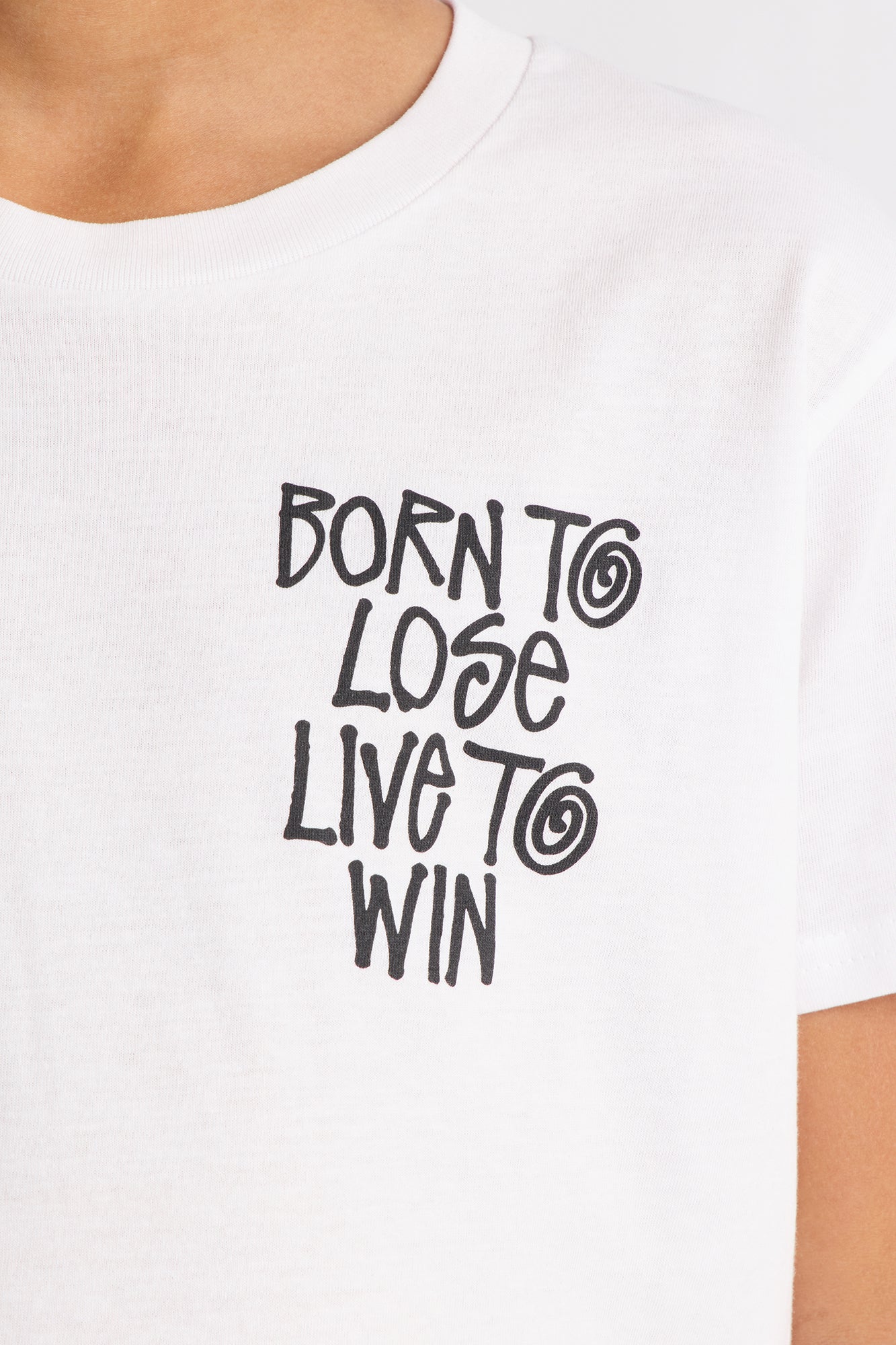 Mini Live To Win Short Sleeve Tee - White