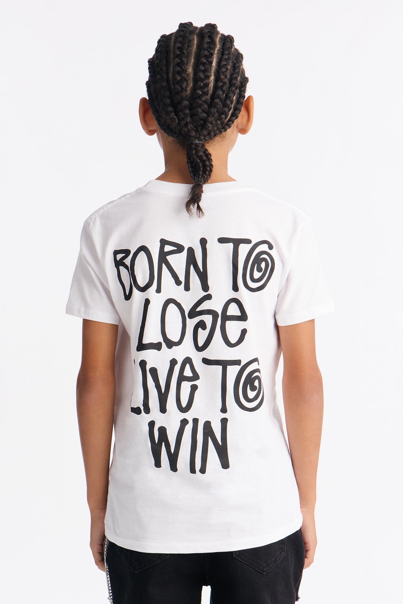 Mini Live To Win Short Sleeve Tee - White