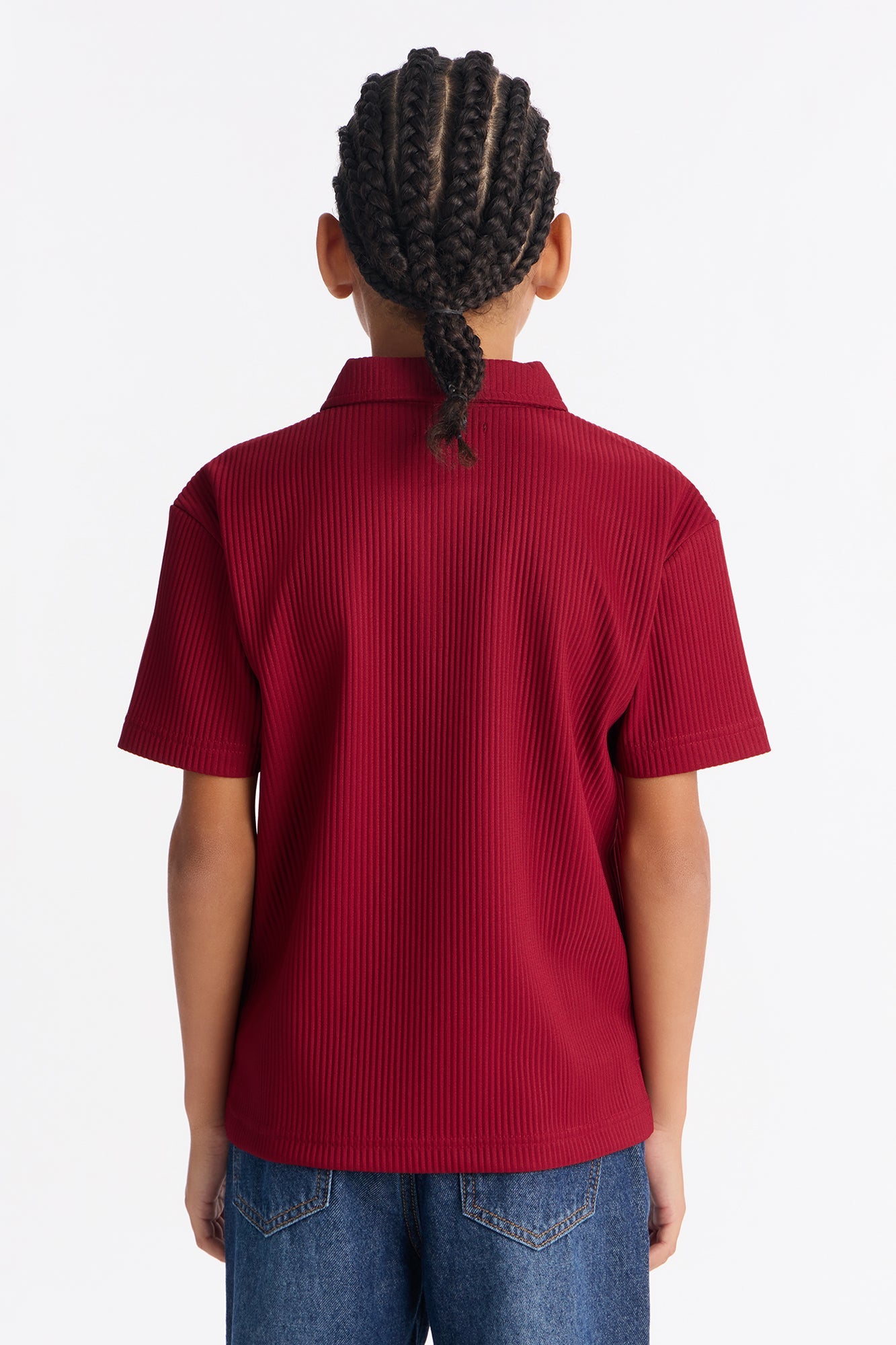 Mini Show Up Polo Shirt - Burgundy