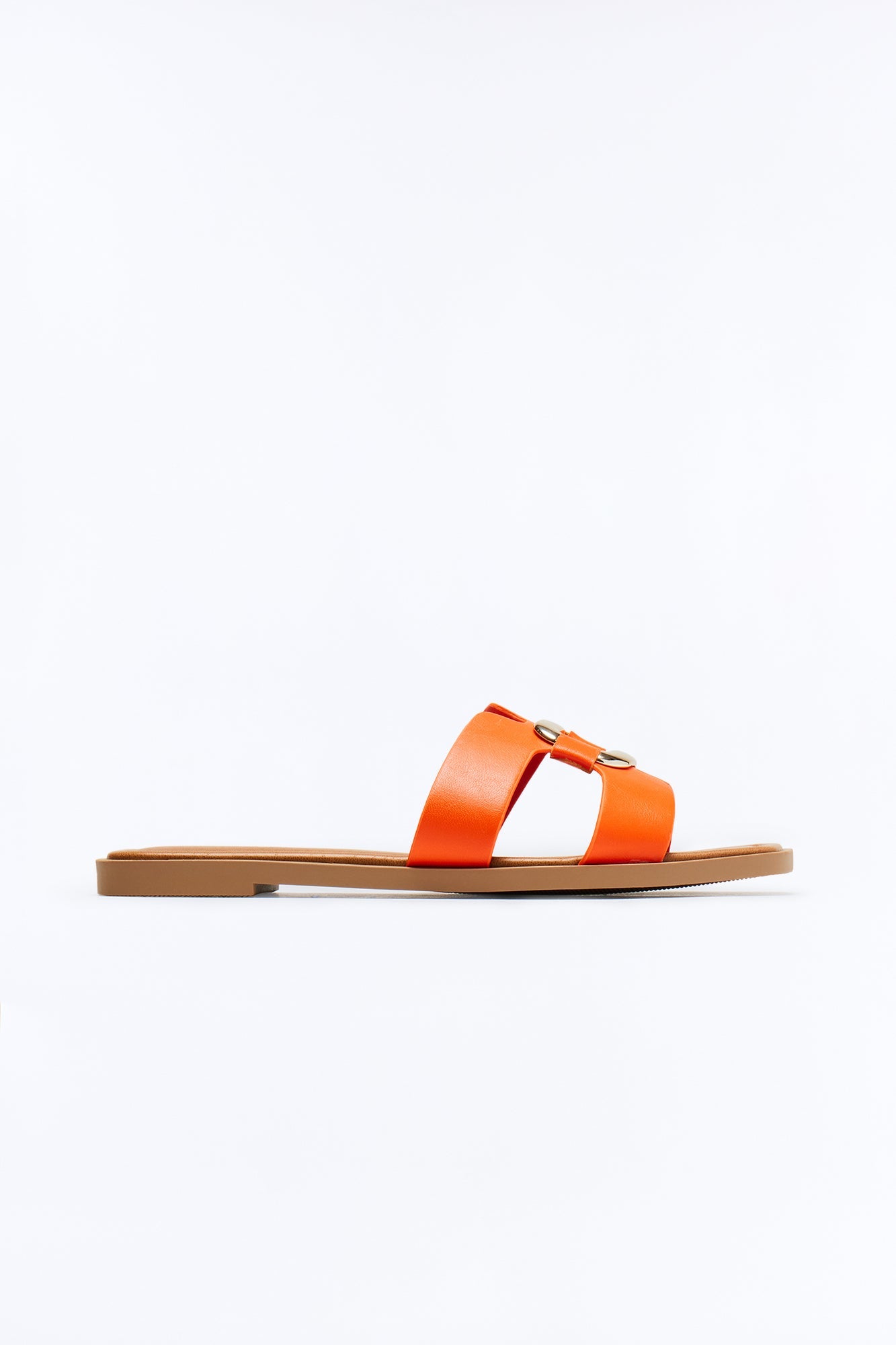 Jeanine Flat Sandals - Orange