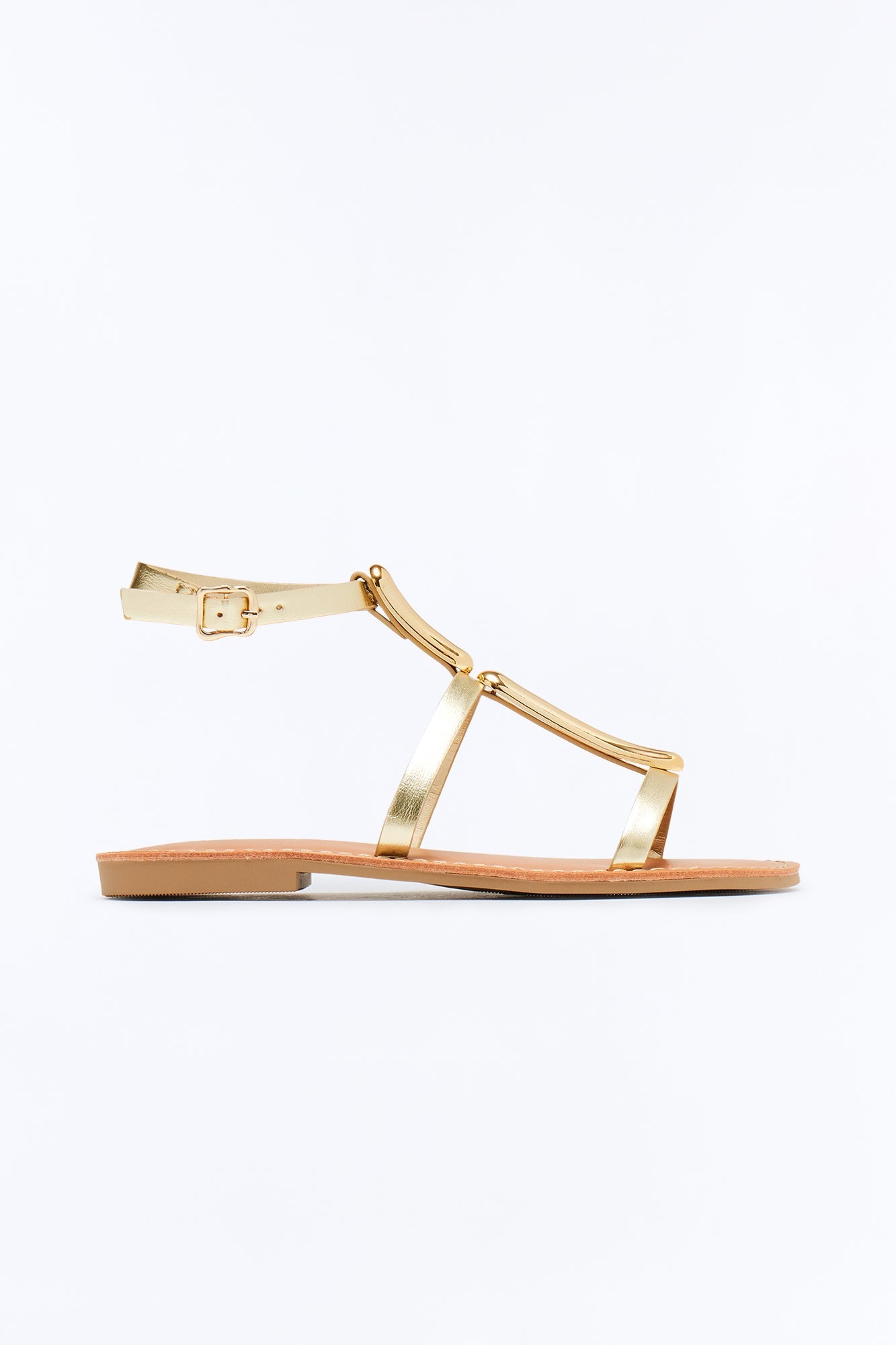 Felicity Hardware Sandals - Gold