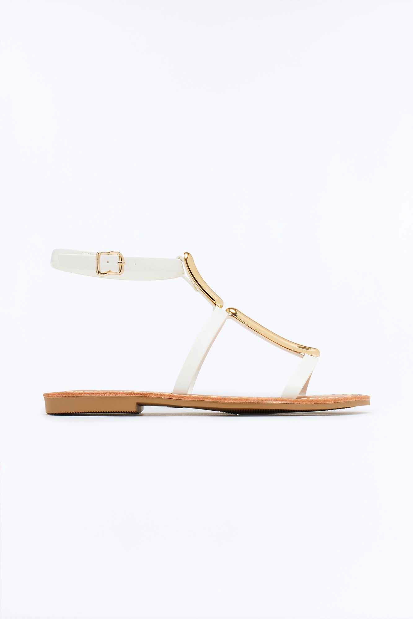 Felicity Hardware Sandals - White