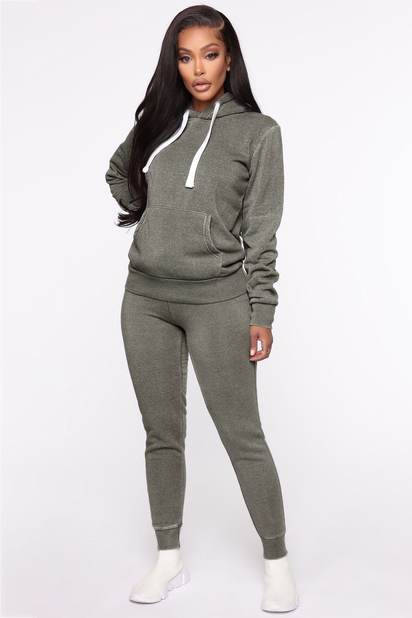 Sweet Dreams Mineral Wash Hoodie - Heather Grey