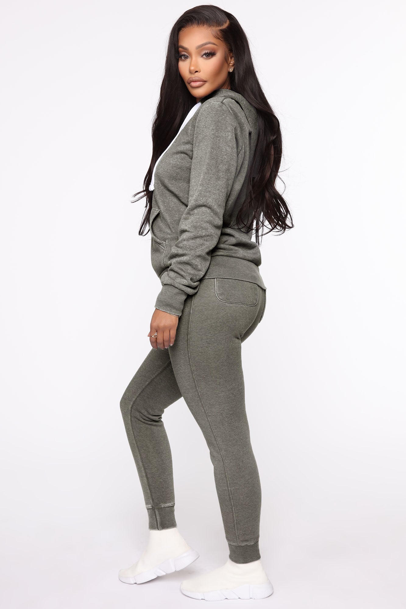 Sweet Dreams Mineral Wash Hoodie - Heather Grey