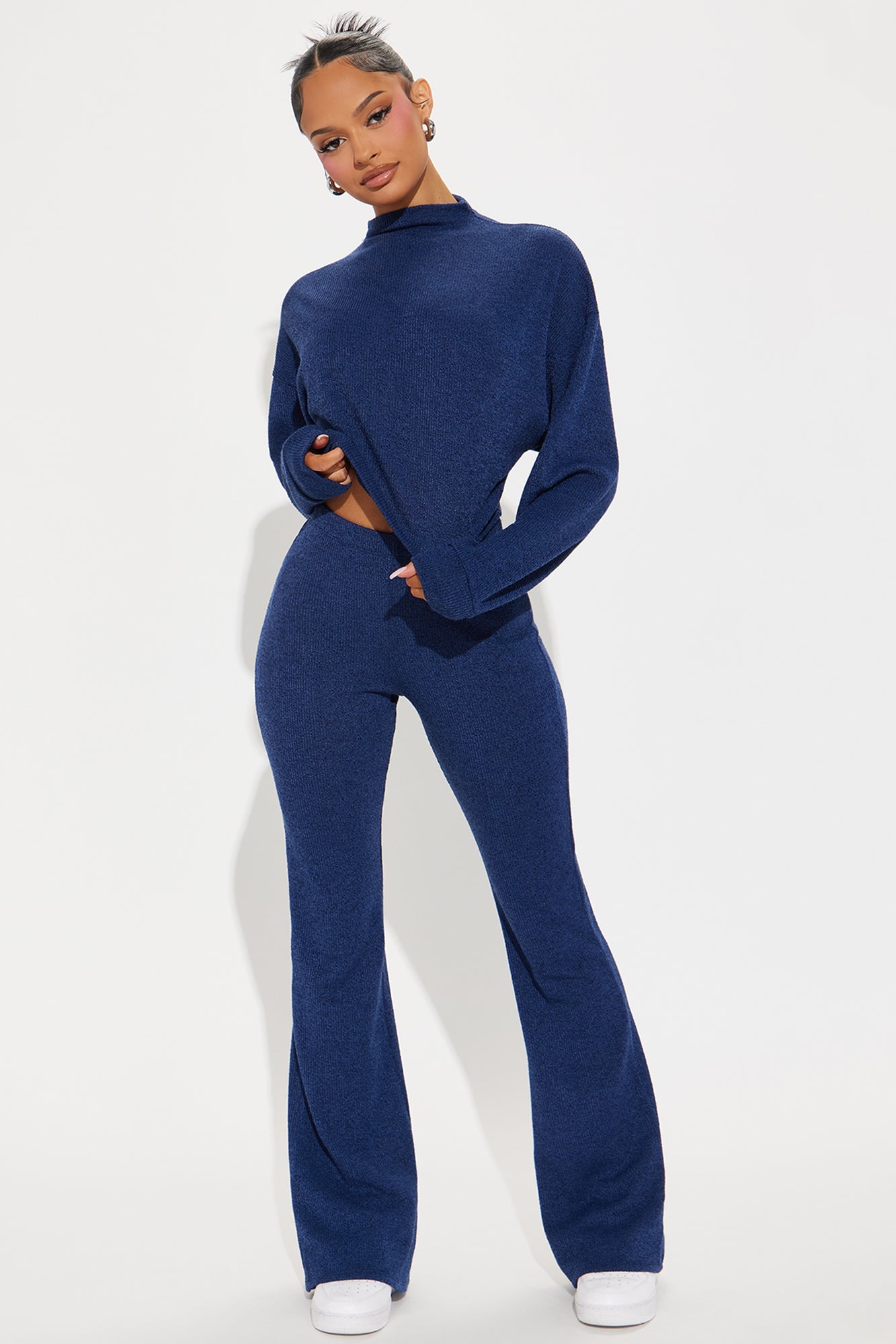 Simple Day Pant Set - Navy