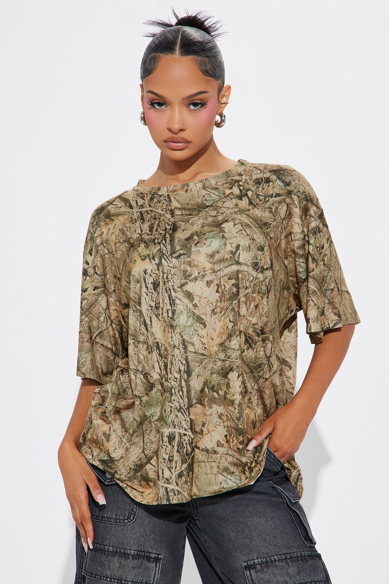 Set Free Camo Oversized Tee - Camouflage