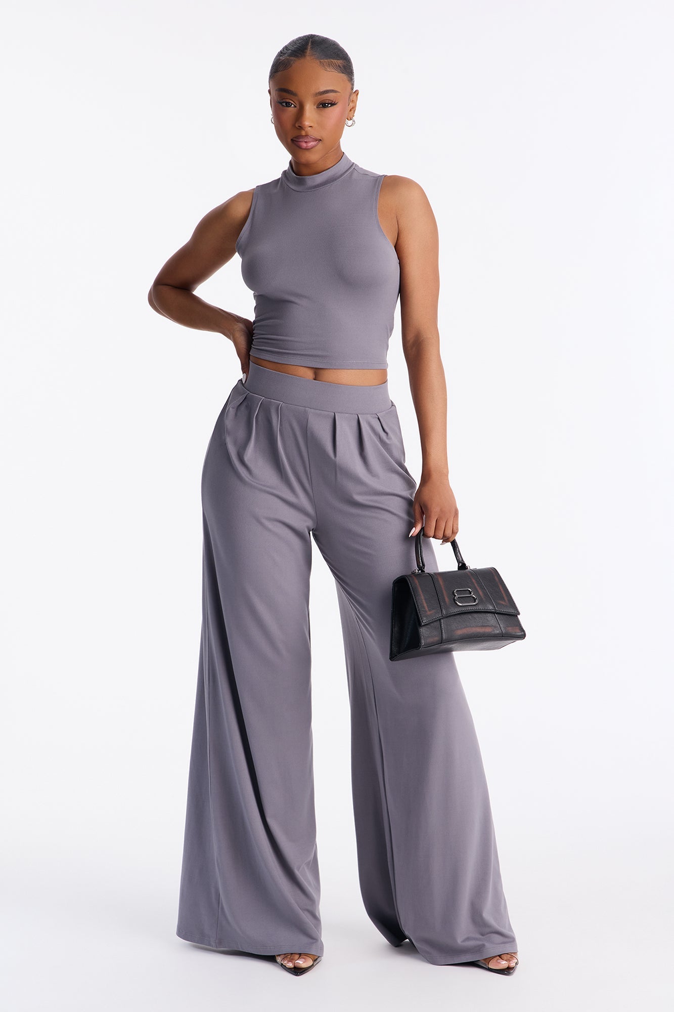 Endless Moment Pant Set - Grey