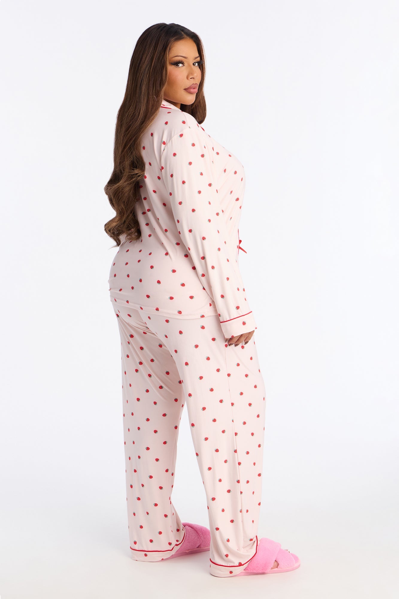 Sweetest Berry Long Sleeve PJ Pant Set - Pink/combo